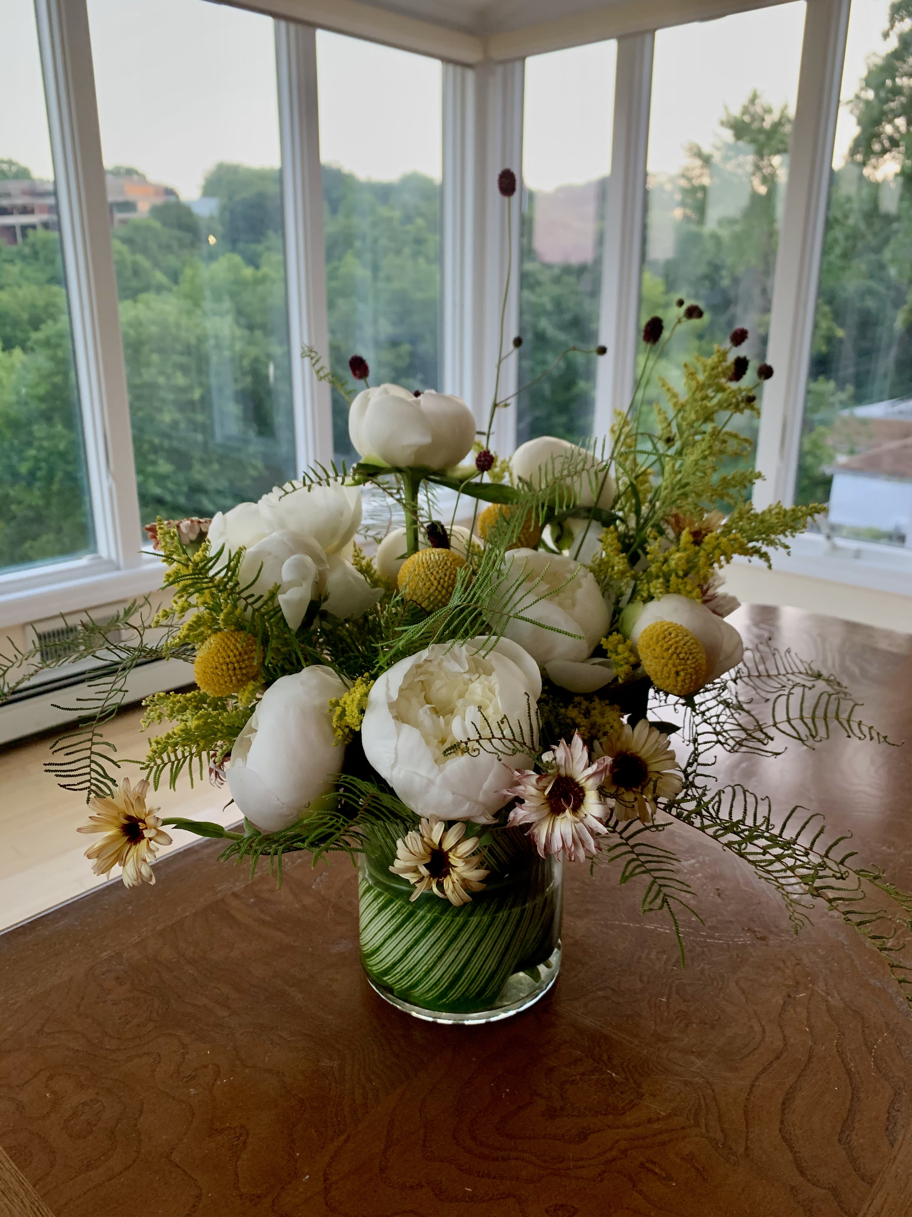 Wild Peony - Array of duchess peonies with seasonal flowers
