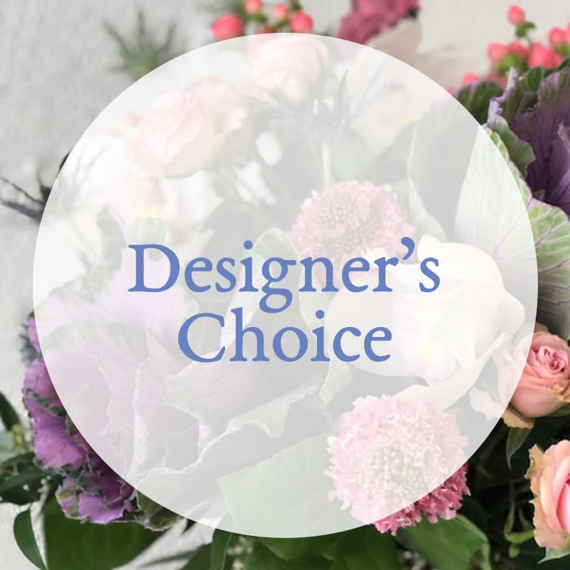 DESIGNER'S CHOICE - Need help deciding? You pick the price and we exercise our creativity to design a beautiful bouquet using the freshest seasonal flowers available.  You can also give us a clue about the flowers and colors you like the most, so we will adjust our design as much as possible to your taste, or the recipient´s.