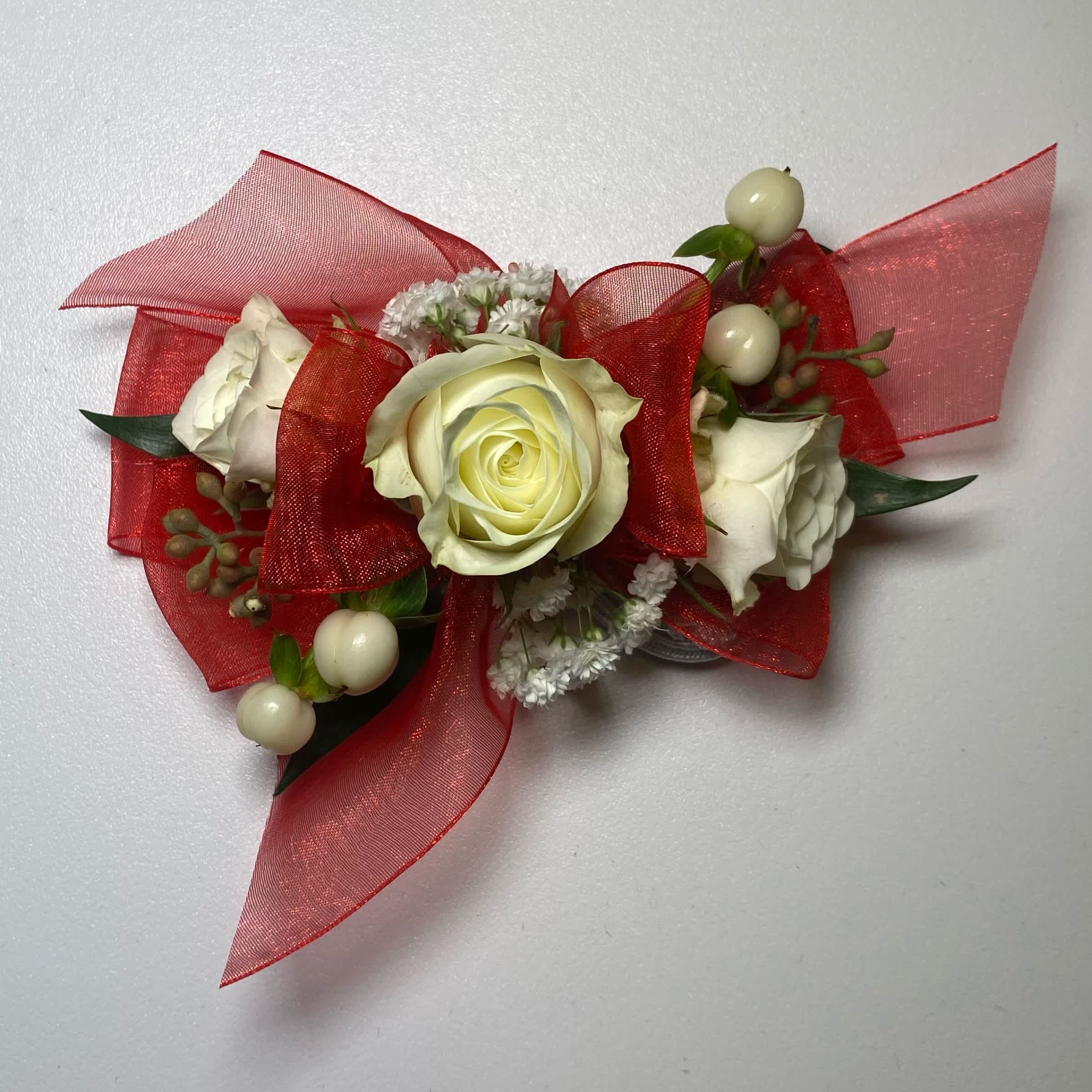 ★ DIAGONAL★ FLOWER CORSAGE WRAP DRESS cream DA243OP01CREA Origami Paper Flower Wrist Wrapped Corsage- Handmade