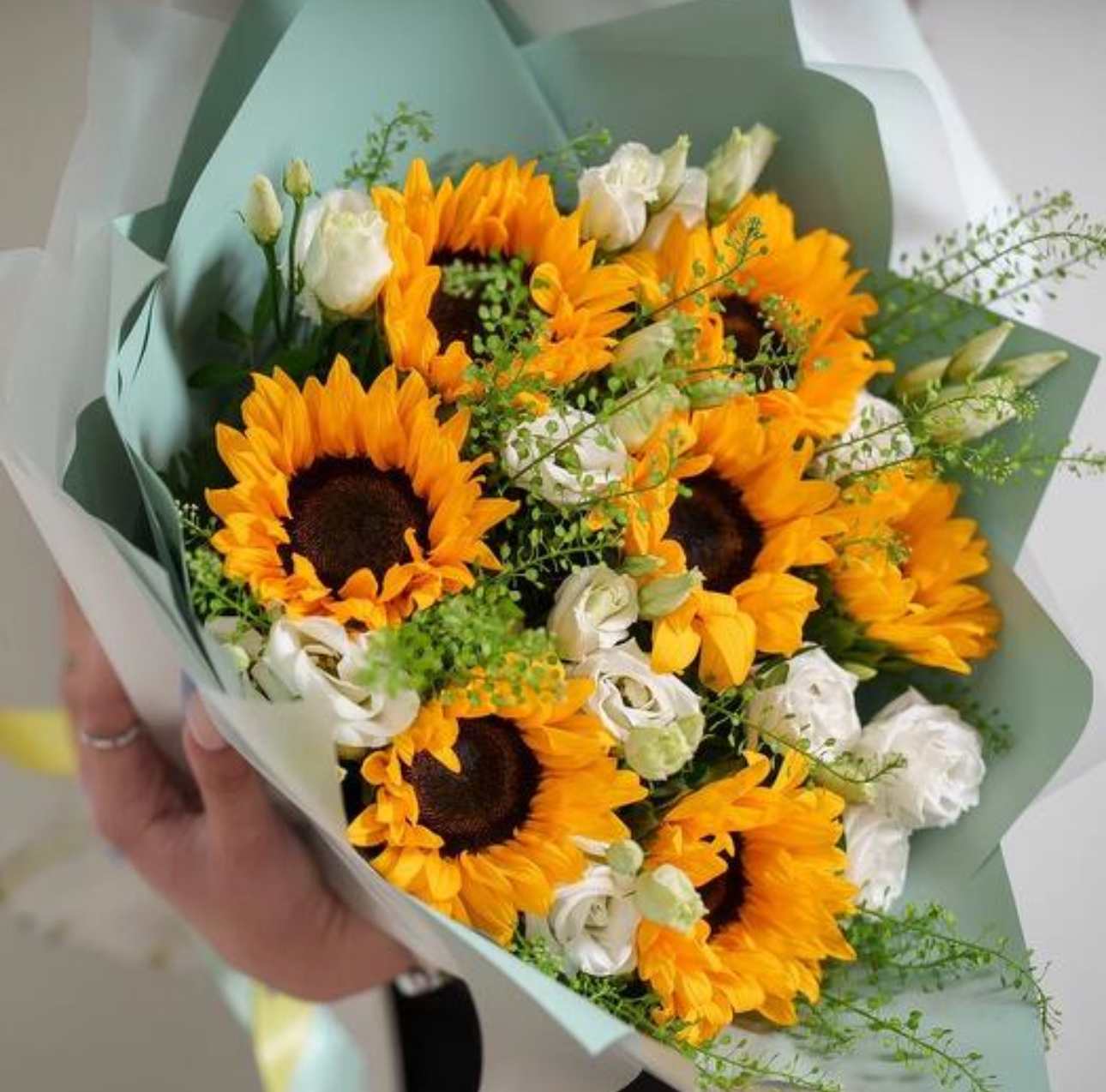 Sunflower Bouquet - Sunflower Bouquet with other filler flower and greens. 