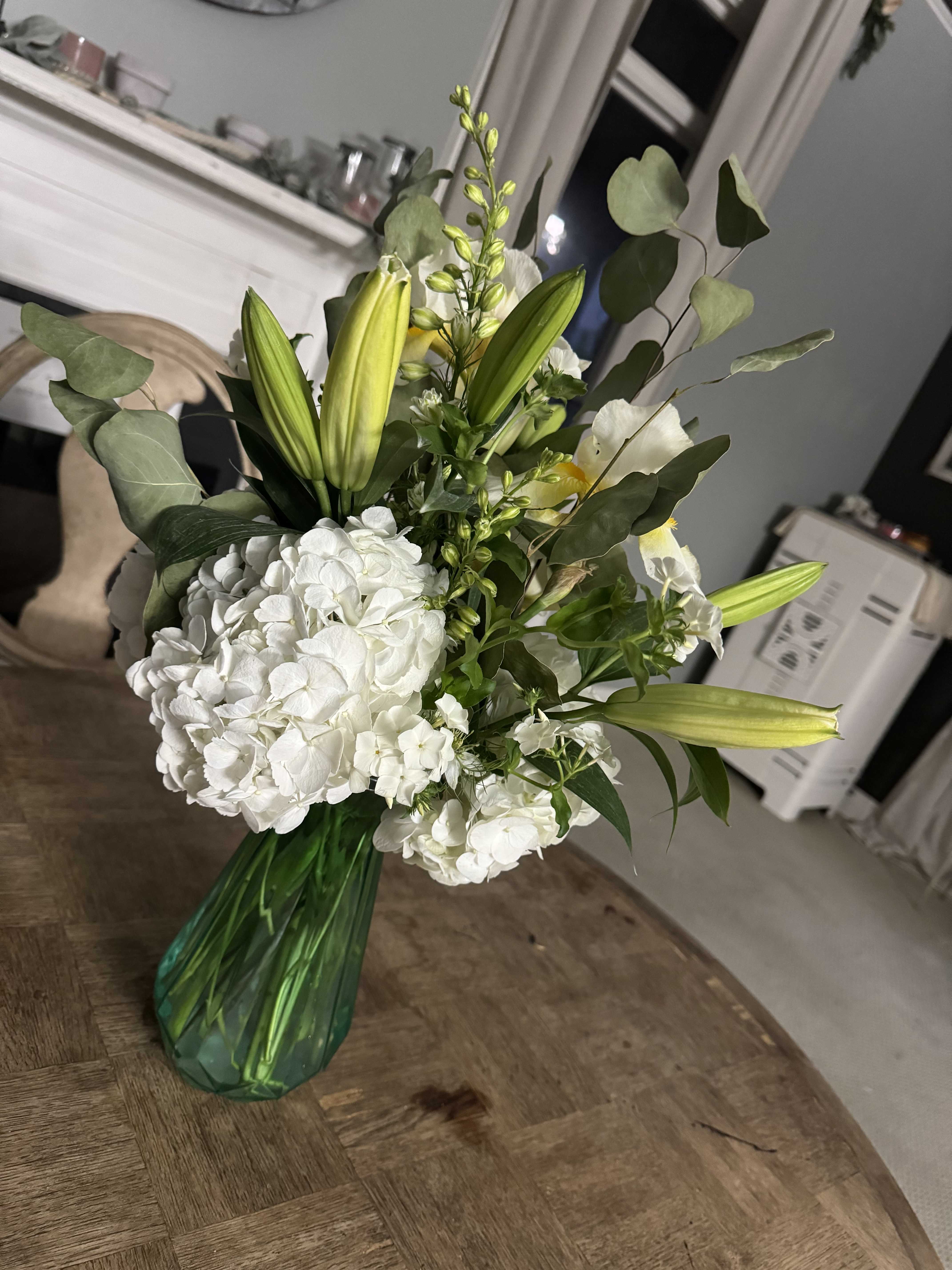 Peace and comfort - A collection of white blooming flowers.