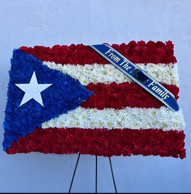 Puerto Rico Flag Sympathy Puerto Rico Flag Sympathy - Specialty sympathy piece