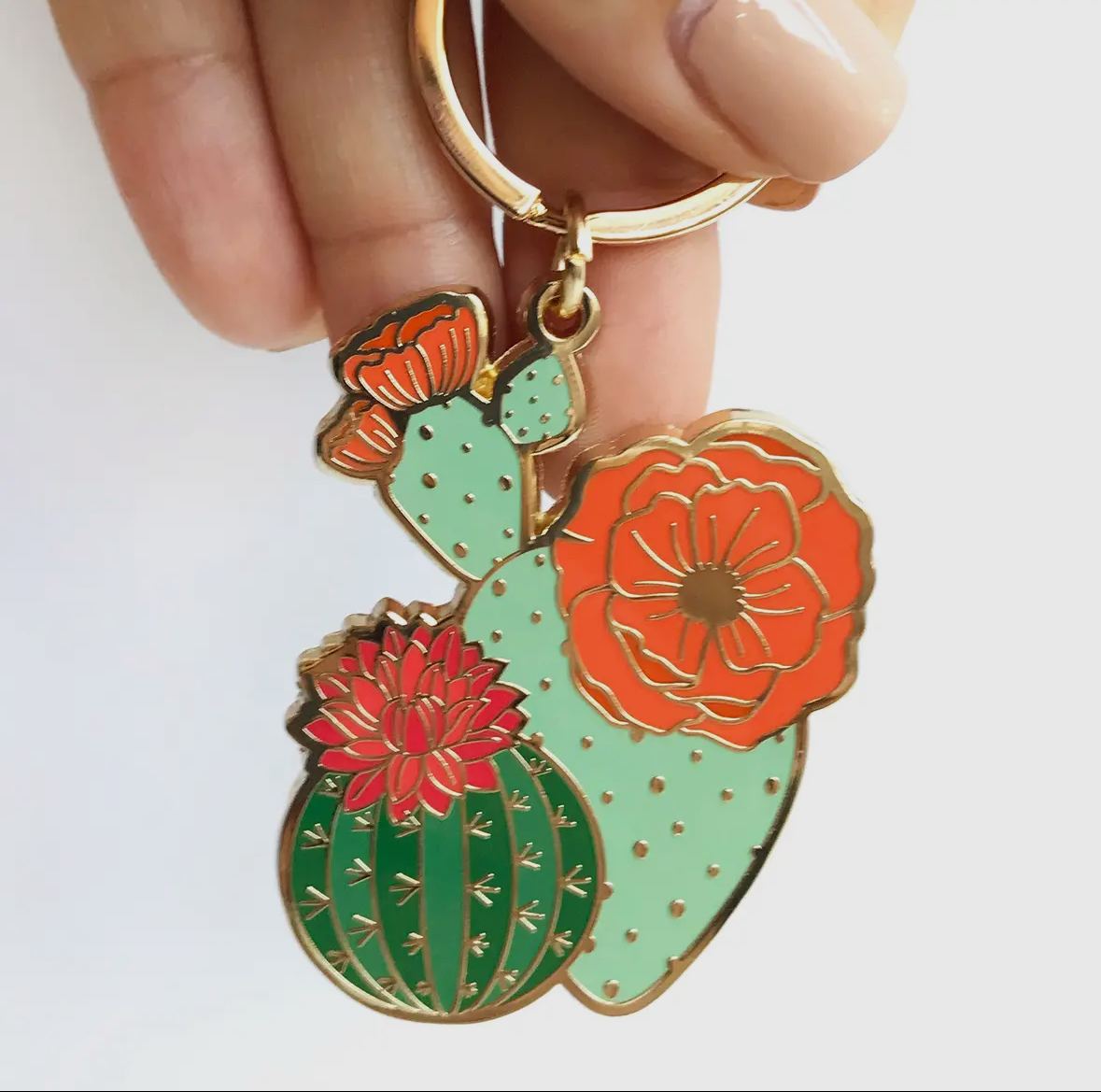 Cactus keyrings sales