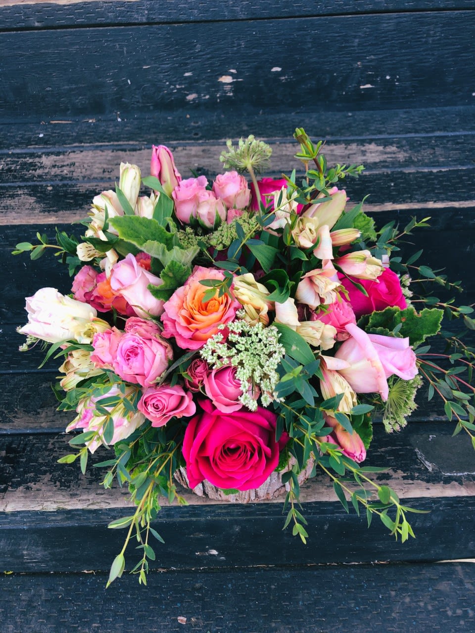 Is This Love - The perfect garden style mix, bound to brighten anyone's day! Flowers are handpicked by our designers to ensure quality and beauty is not overlooked.   Product used will vary!