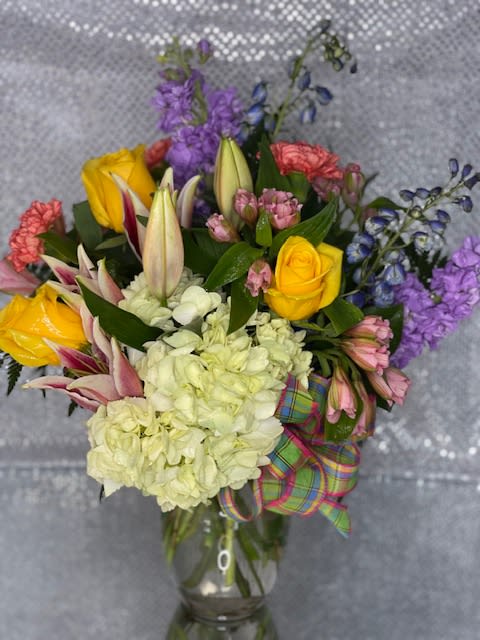 Floral Fancy - Vibrant colors &amp; mixed texture give this arrangement an A+. Sure to impress!