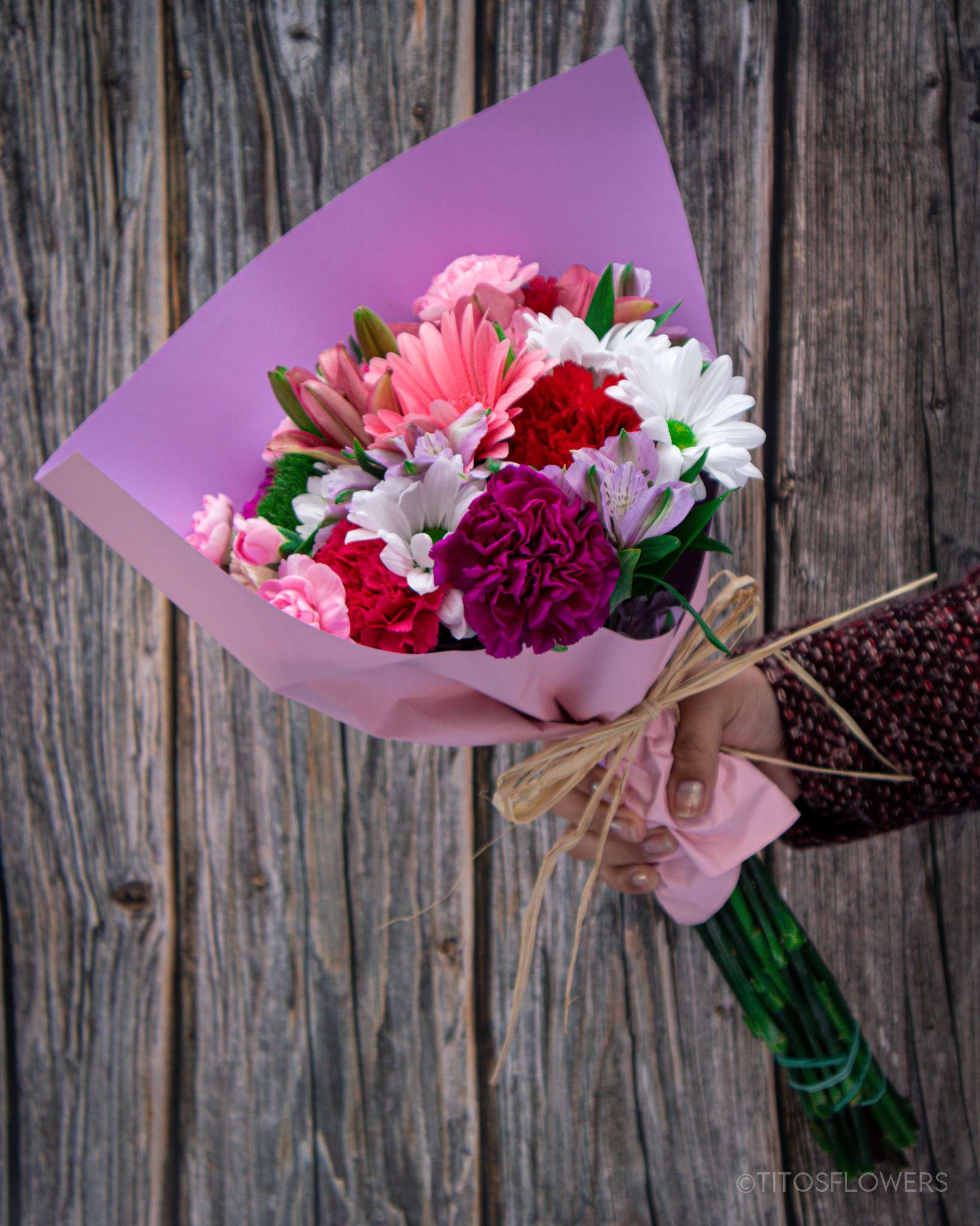 Fairy Pink Bouquet -  &quot;Immerse yourself in the enchanting beauty of our Fairy Pink Bouquet. Delicate shades of pink mingle with soft white hues, creating a bouquet that exudes ethereal charm. Perfect for adding a touch of magic to any occasion.&quot;