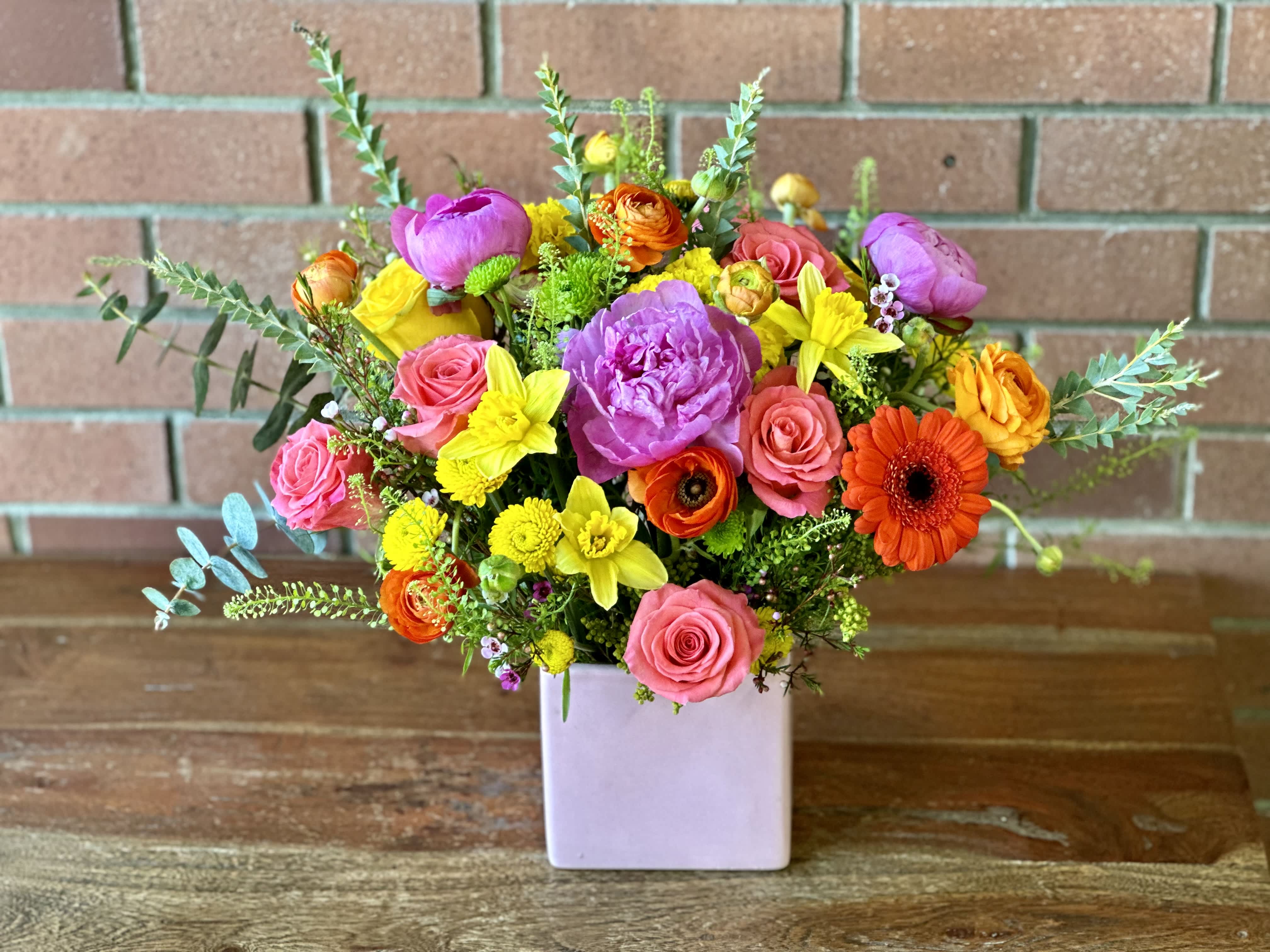 Yellow Gerber & Roses Yellow Gerber & Roses