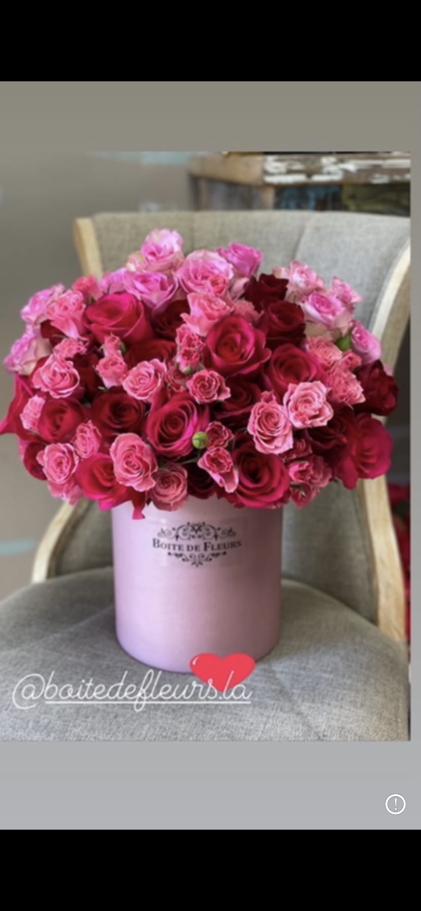 Pink and Sweet - Collaboration of hot pink and red roses.