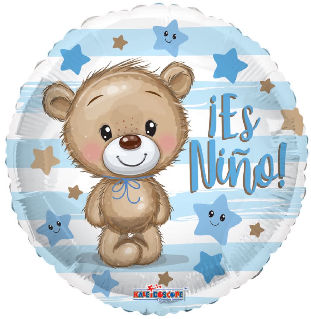 ES NIÑO TEDDY BALLOON - ES NIÑO BALLOON 18&quot; INCH HELIUM-FILLED MYLAR BALLOON QTY. 1
