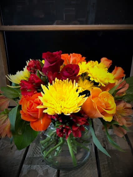 Summer Sun - Bring a splash of summer to your home with this trendy, bright bouquet.