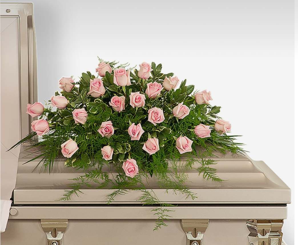 Pink Casket Spray Pink Casket Spray - 36" x 28" Diameter