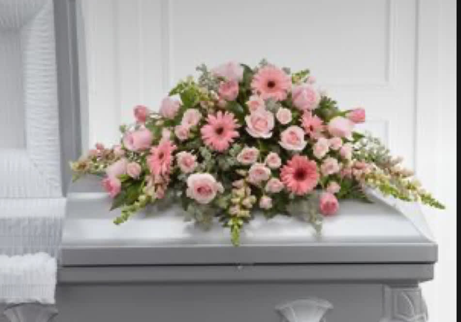 Gerbera Tribute Casket Gerbera Tribute Casket - 29"x24"