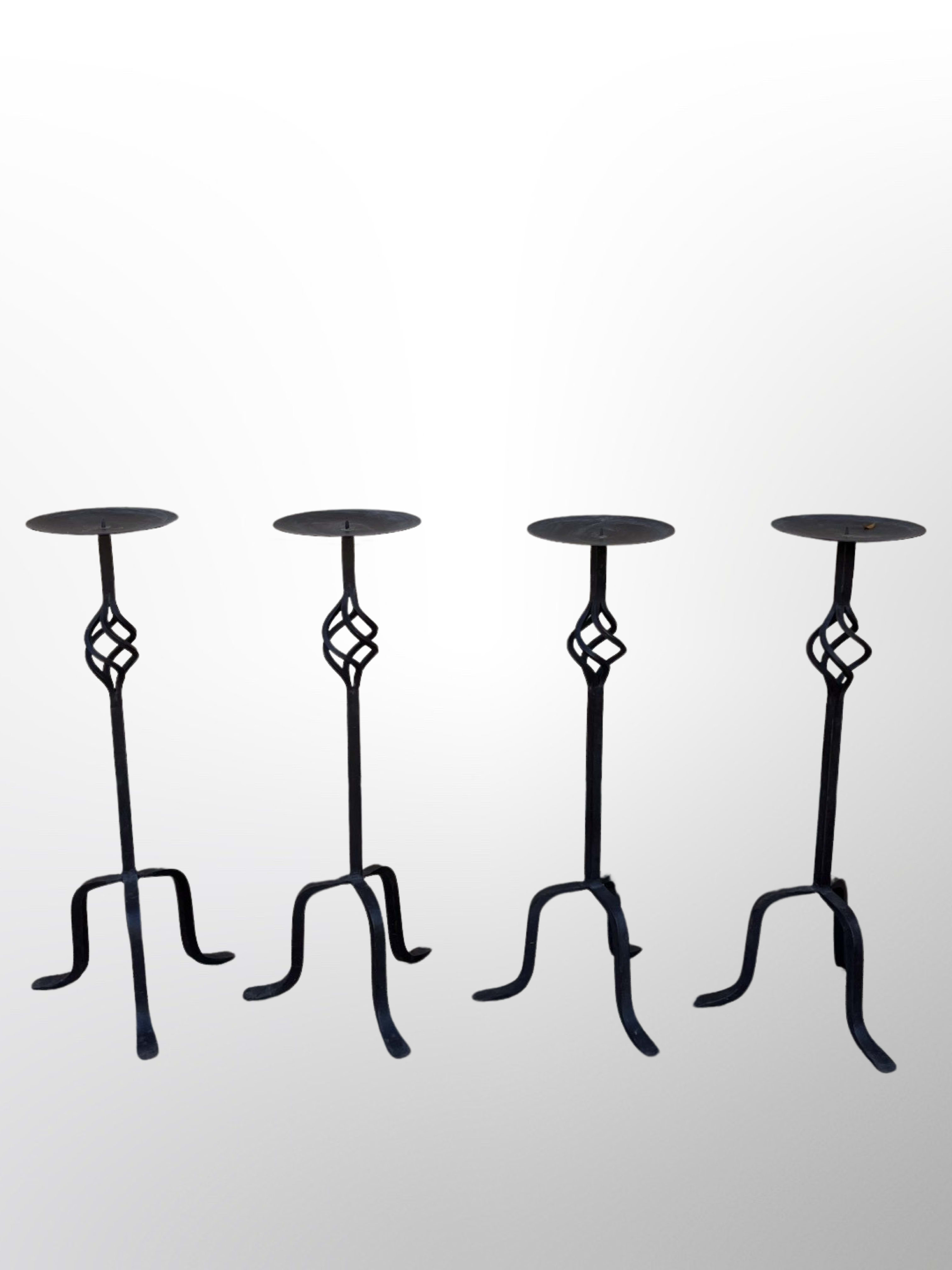 Tall Candle Stands Tall Candle Stands - 4 Iron Tall Candle Stands
