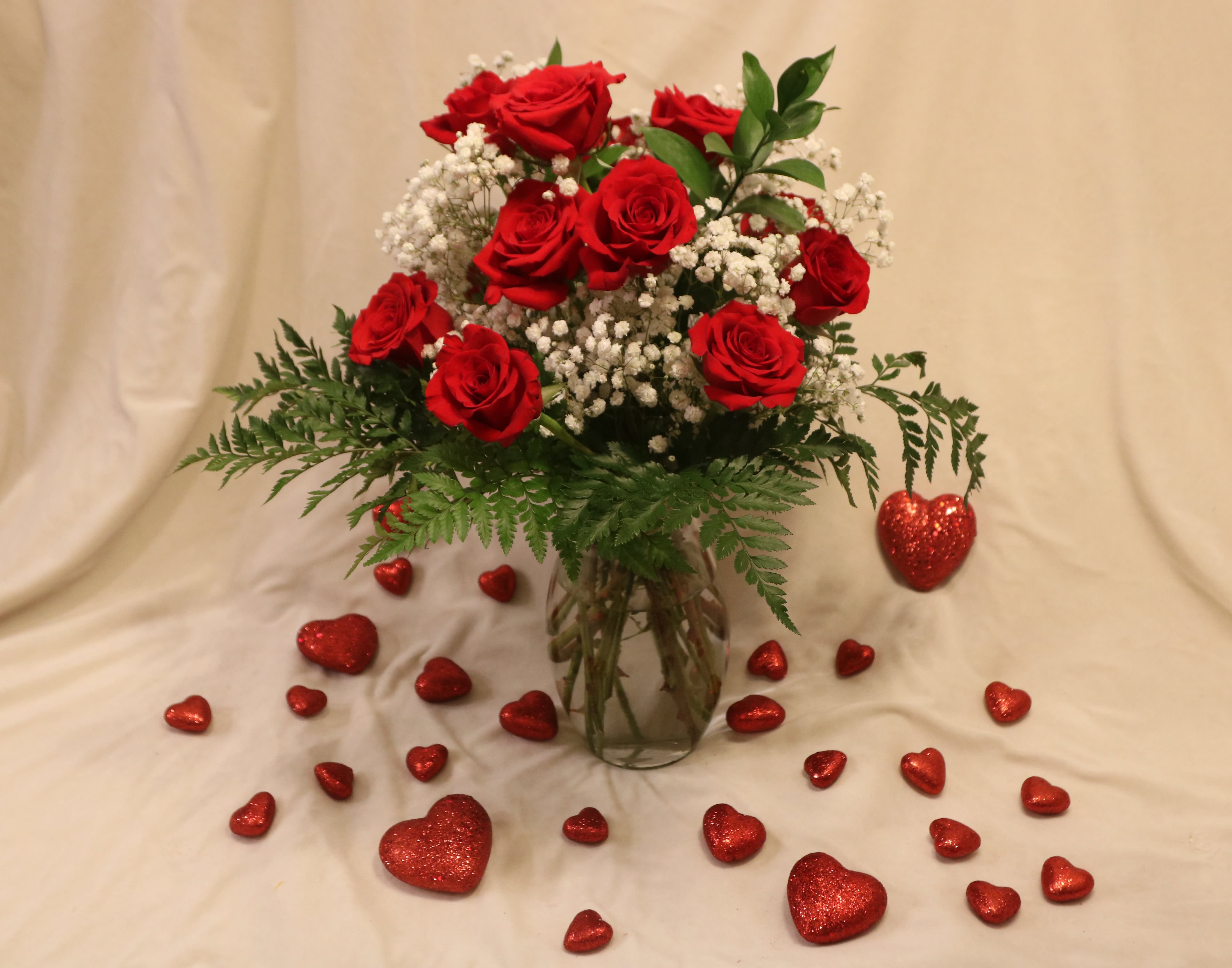 Be Mine  - Fresh red roses for your Valentine. 