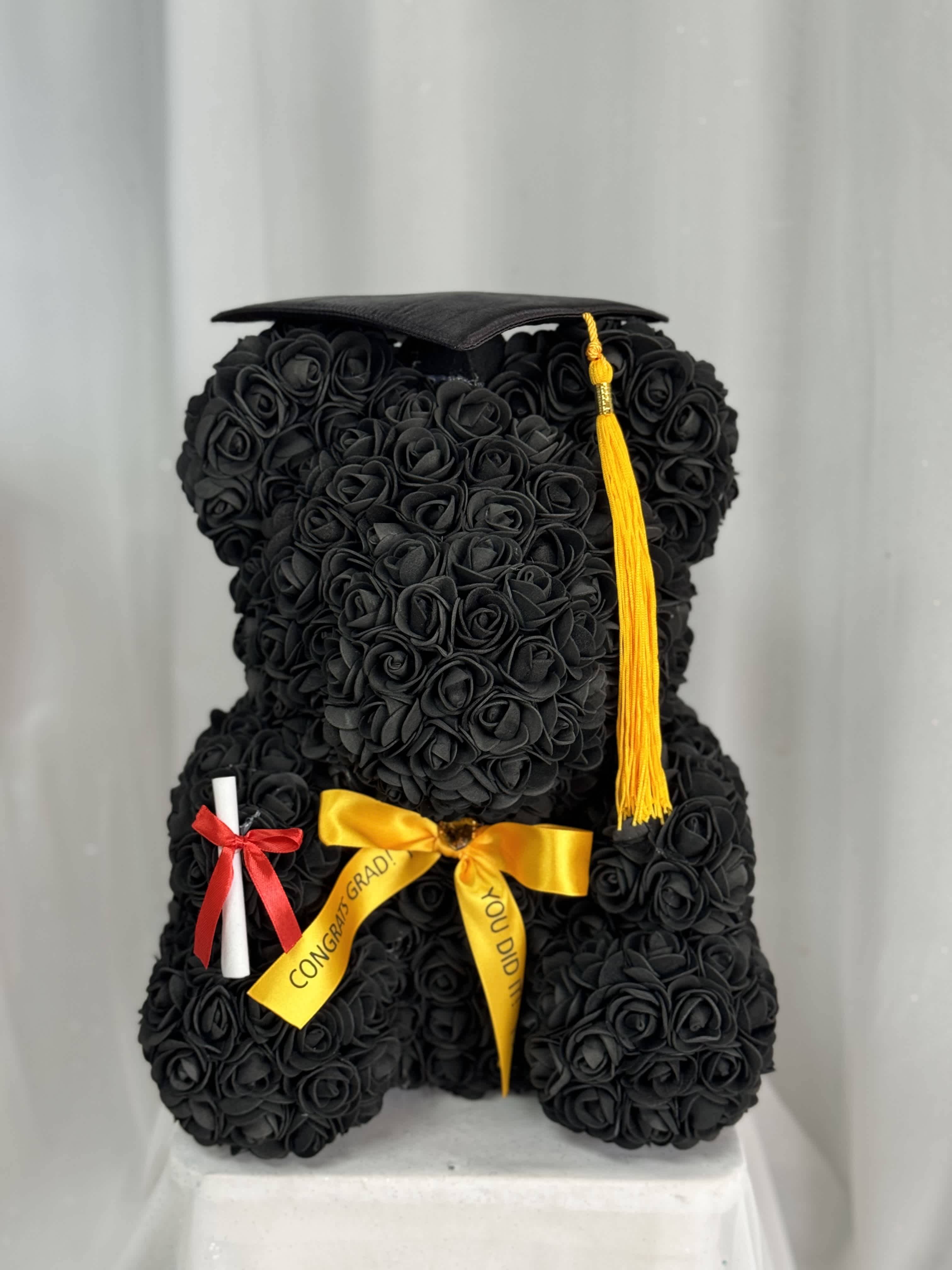 Rose teddy bear black top