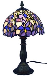 Tiffany Iris Table Memory Lamp Tiffany Iris Table Memory Lamp - The soft colors from this iris-patterned table memory lamp add gentle light to any room. Hues of blues, purples, white, and green. Height: 15 Inches Diameter:8 Inches Includes special card that reads: This lamp was specially selected by( insert names), To honor the memory of (name or relation), Each time you light this lamp, may you recall the many wonderful occasions that you have shared together and their light continues to shine and touch your life. With Deepest Sympathy.