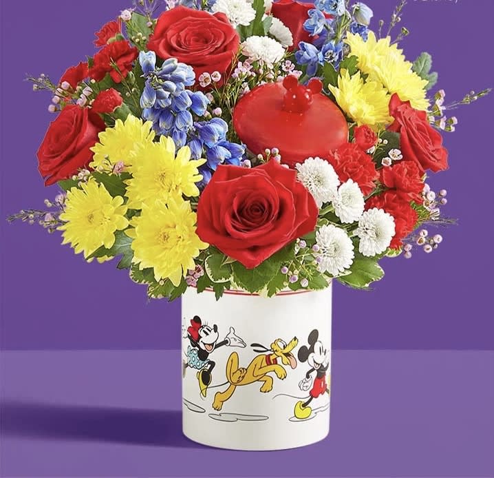 Mickey and Friends Bouquet  - Adorable Mickey and friends vase 