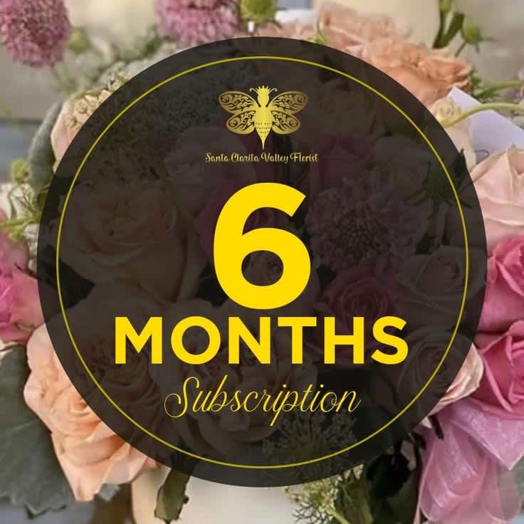 Weekly Flower Subscription - 6 Months - All subscriptions include delivery. Paid ahead of time based on the length of subscription purchased. Upgrade to Deluxe or Premium for larger arrangements. Perfect for treating yourself, gifting, and housewarming.  Weekly deliveries on Wednesdays.