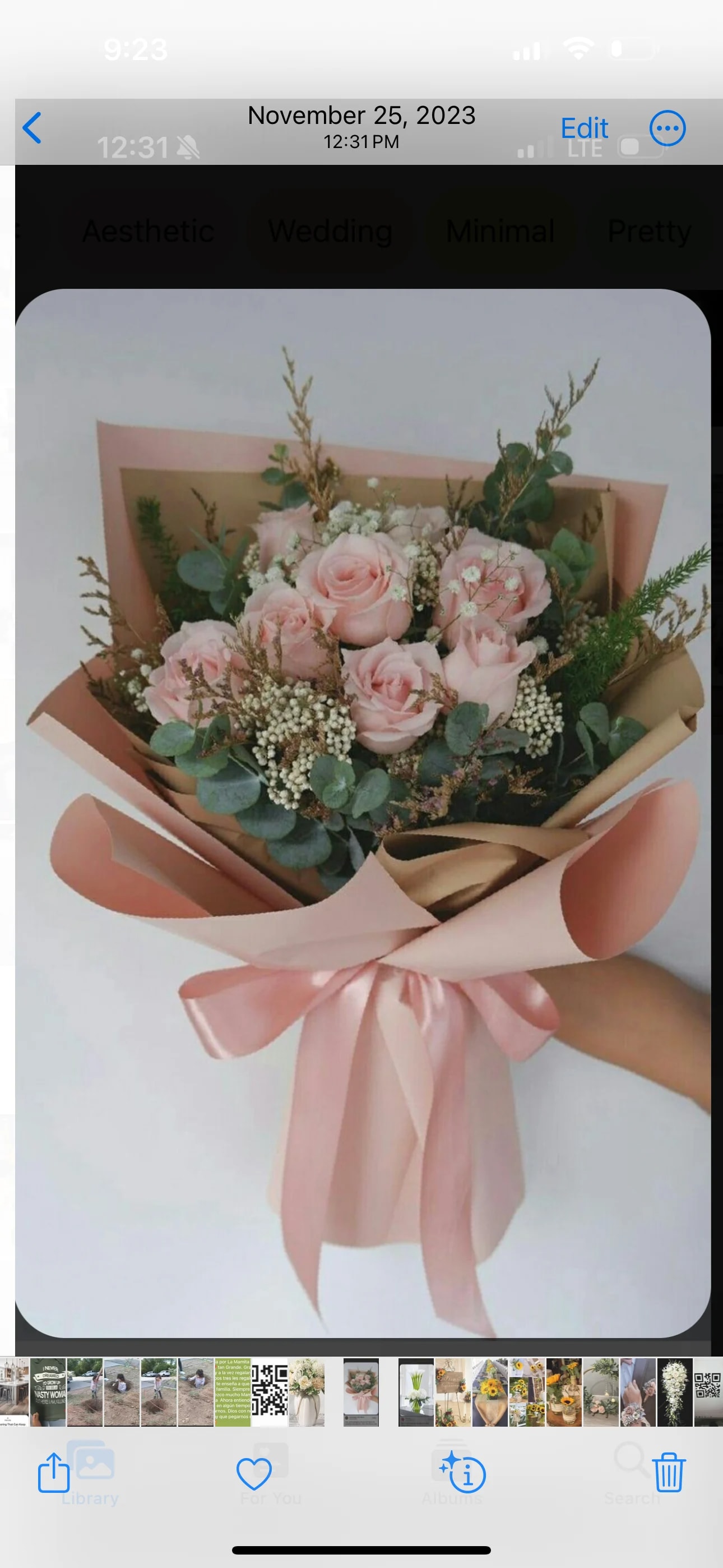 Wrapped Pink Roses Wrapped Pink Roses - 12 roses pink