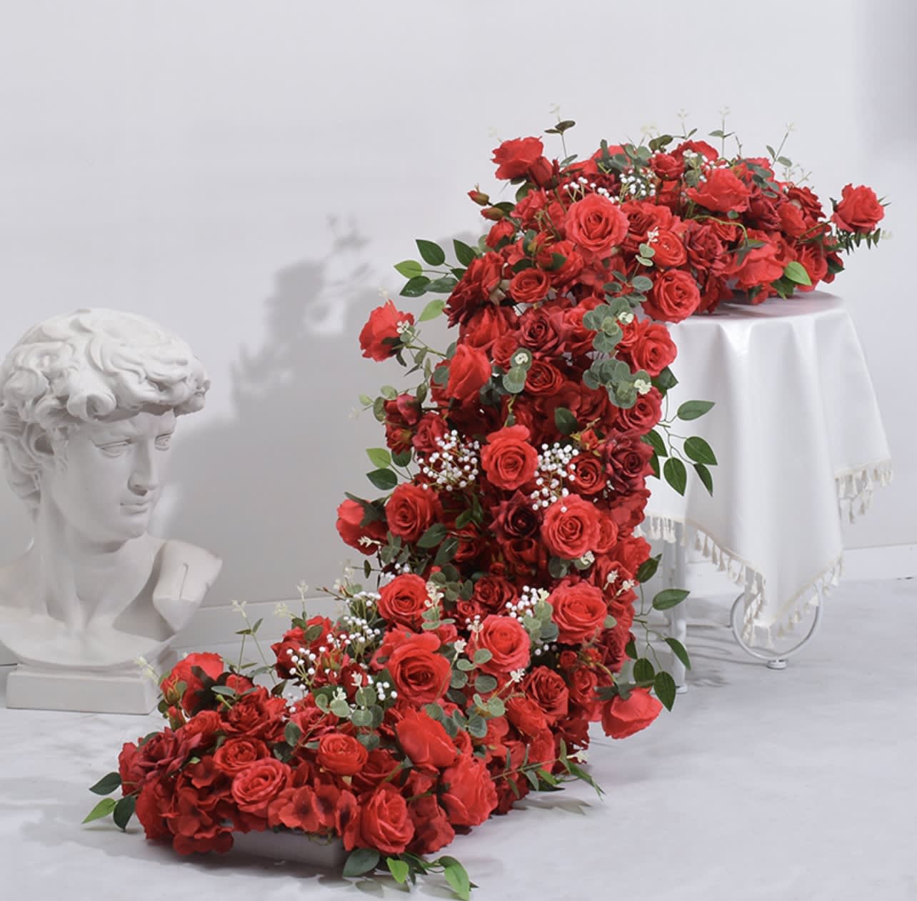 Camilla Floral Table Drape - Table wedding/event centerpiece