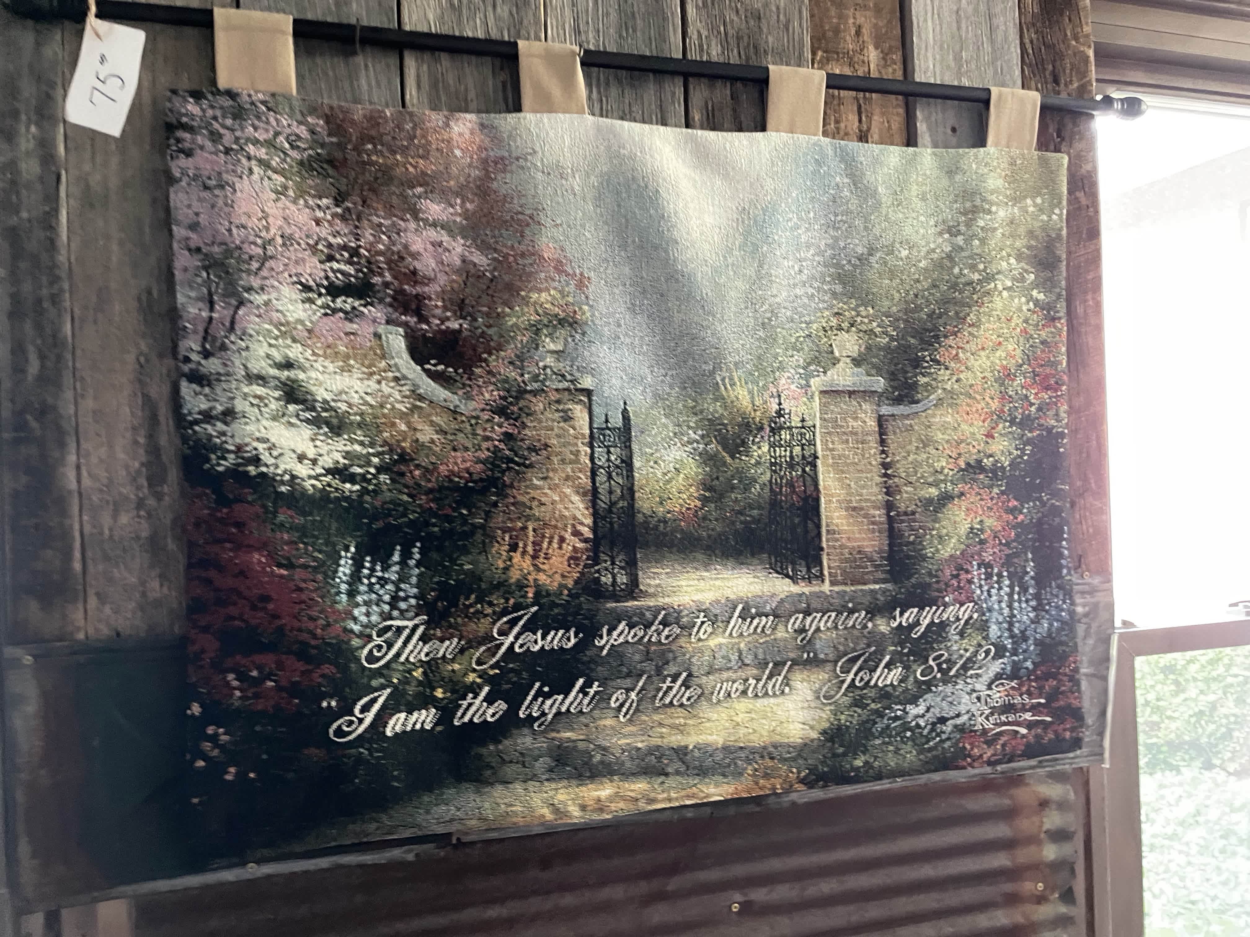 Thomas kinkade wall tapestry sale