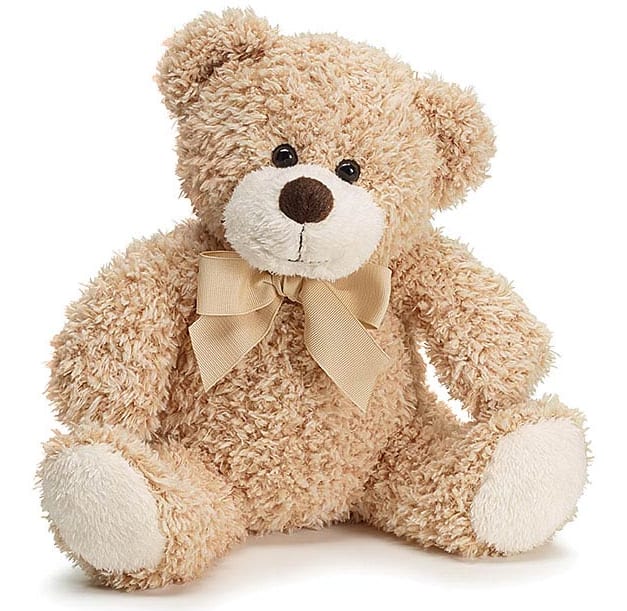 11" Light Brown Plush Bear 11" Light Brown Plush Bear - Bailey Bear with light muzzle and dark brown nose. Grosgrain ribbon in a bow around the neck. 11" High