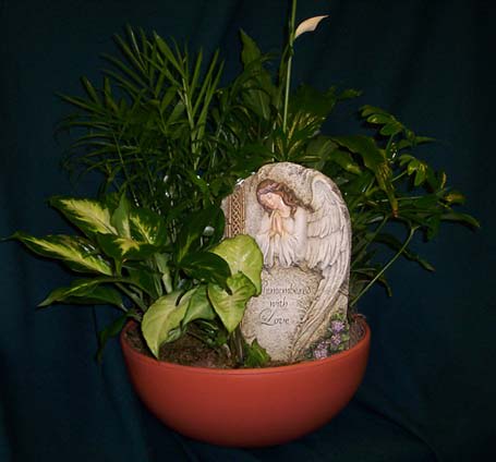 Remember Me Remember Me - Dish Garden with a beautiful placque that reads: Remember Me Call us for assistance. Local Delivery Only Local delivery only. As Shown : BVD 4412 Available for local delivery only