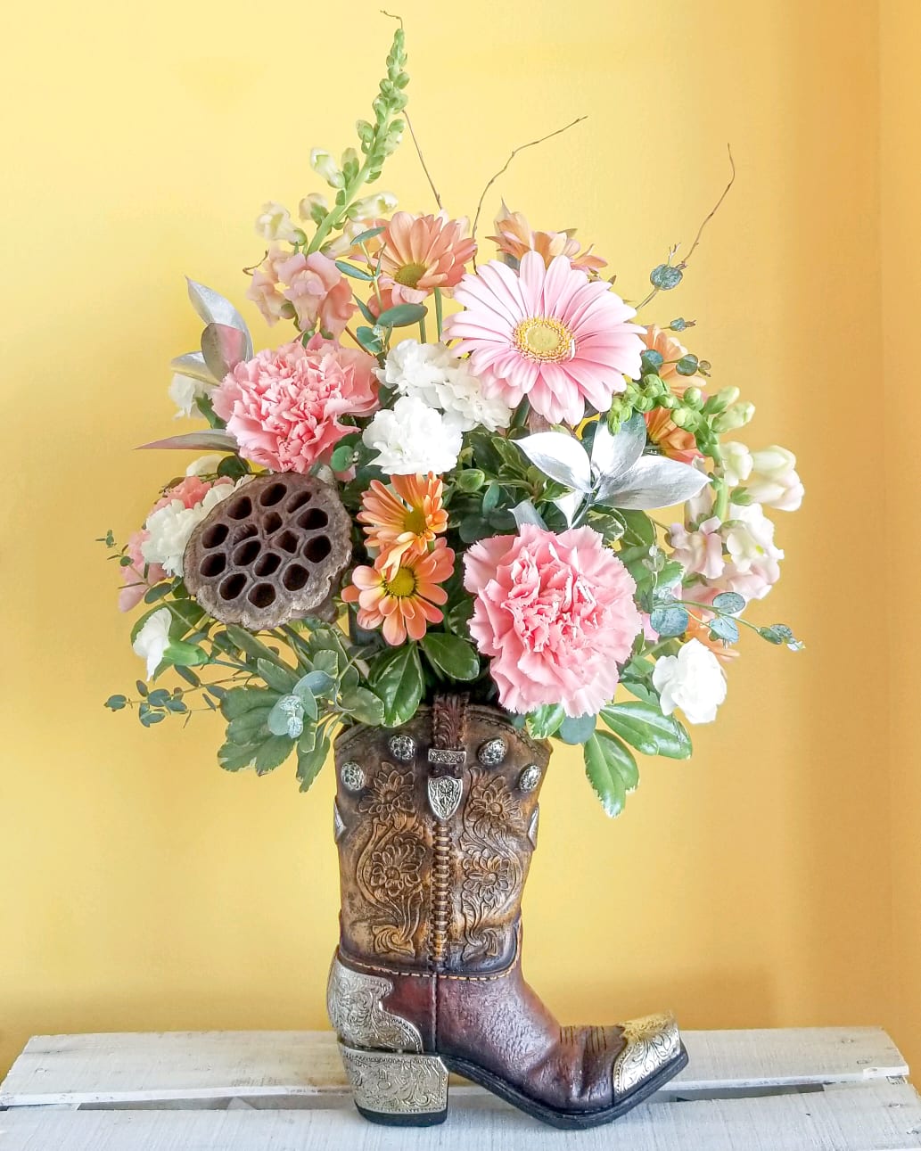 Flowers in boots sales