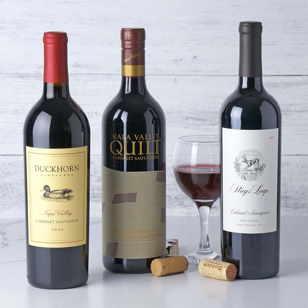 Napa Valley Red Wine Collection Napa Valley Red Wine Collection - Contents: Duckhorn Cabernet Sauvignon, Napa Valley Quilt Cabernet Sauvignon, Stags Leap Cabernet Sauvignon