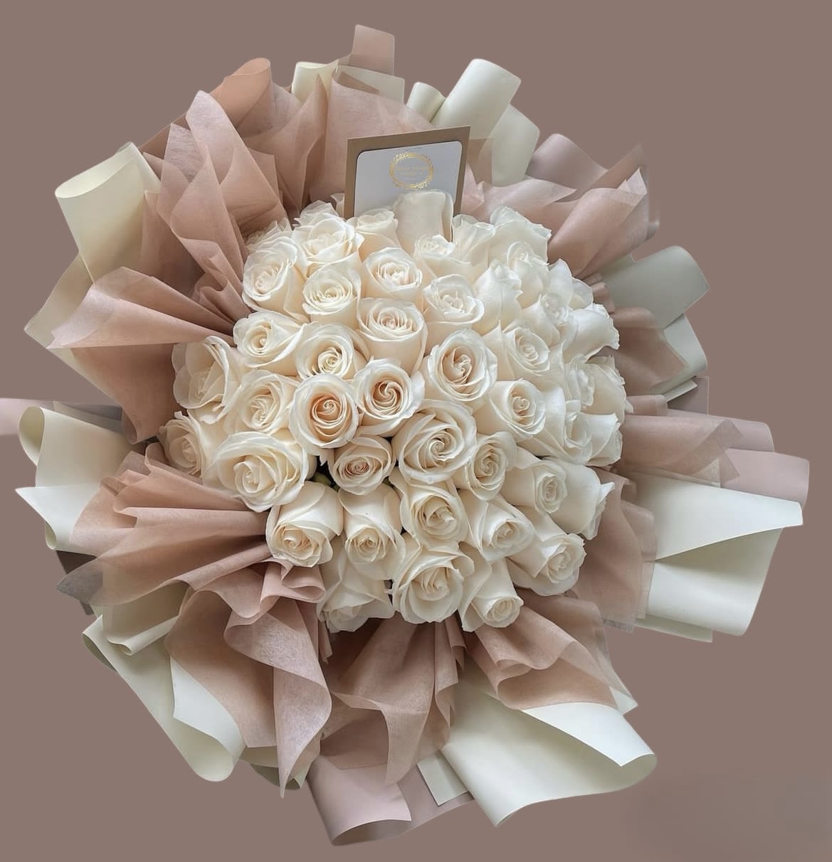 Cream Dream Rose Bouquet  - If neutral tones are your favorite then this is the perfect bouquet!