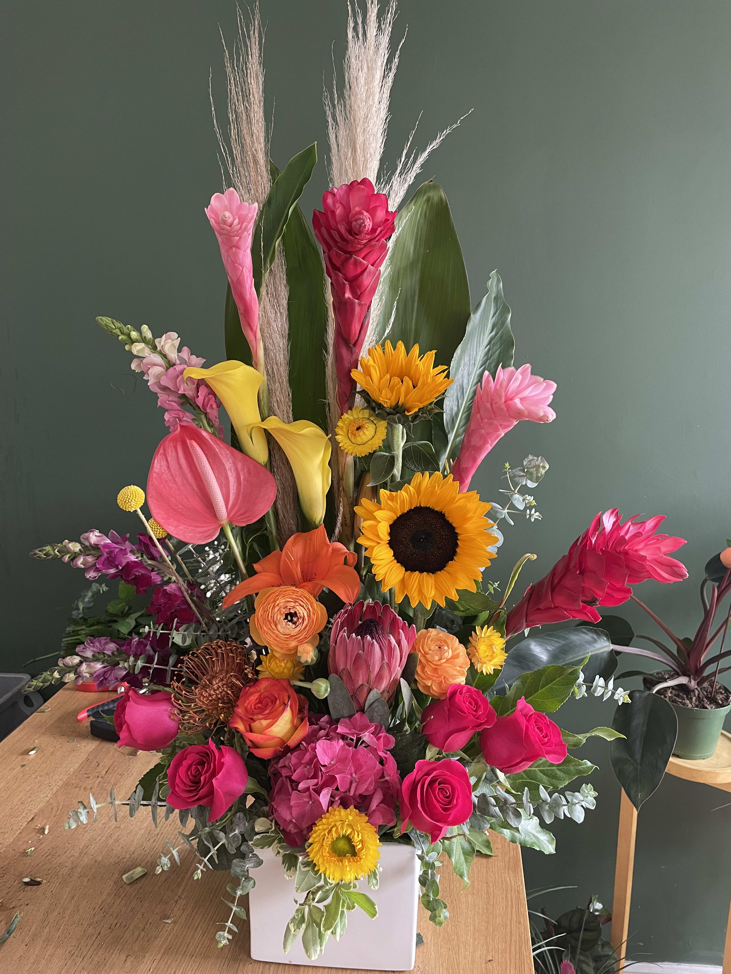 Tropical Love  - Boost your energy or a love one with a mix of unique blooms, A perfect gift for any occasion