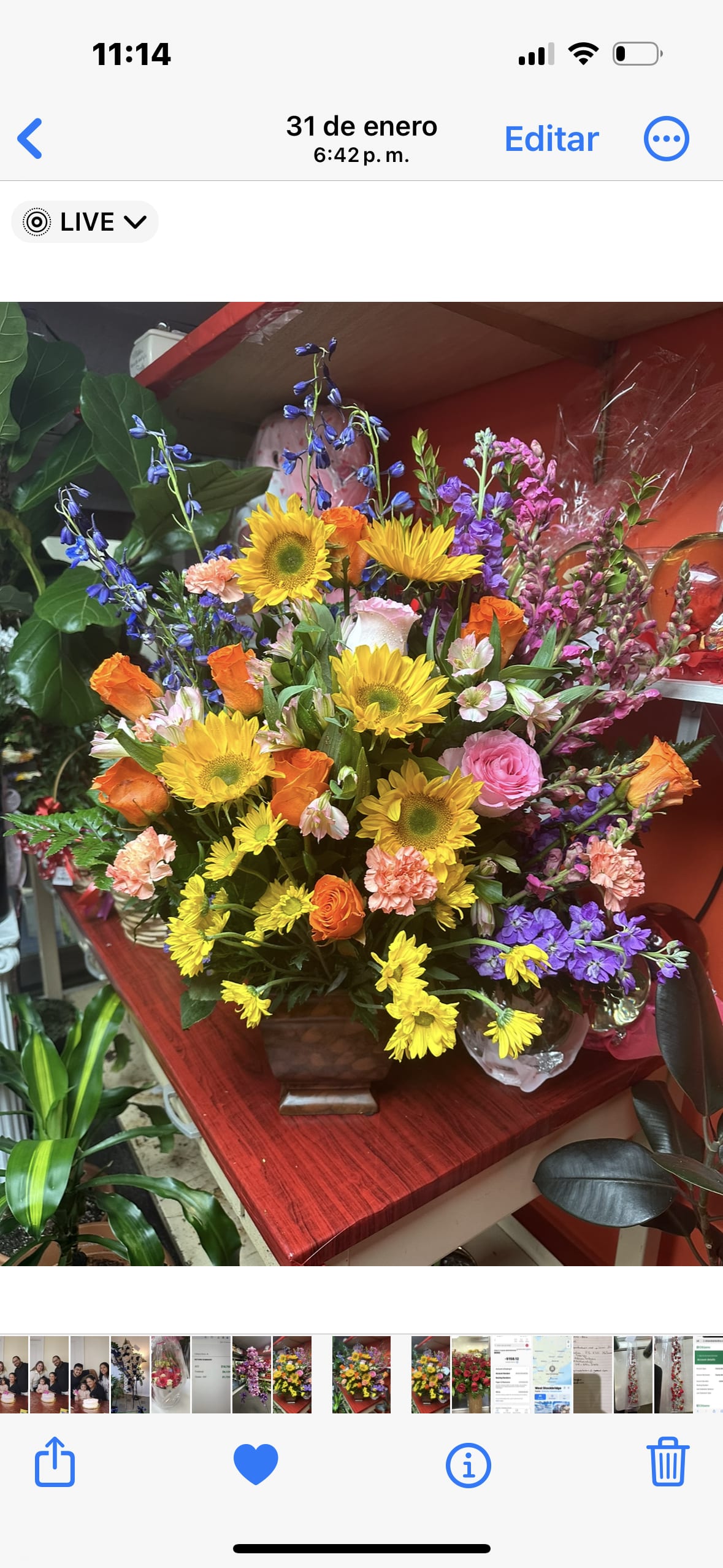 Colorful Basket - Celebrate your loved one with this bright and cheerful basket. 