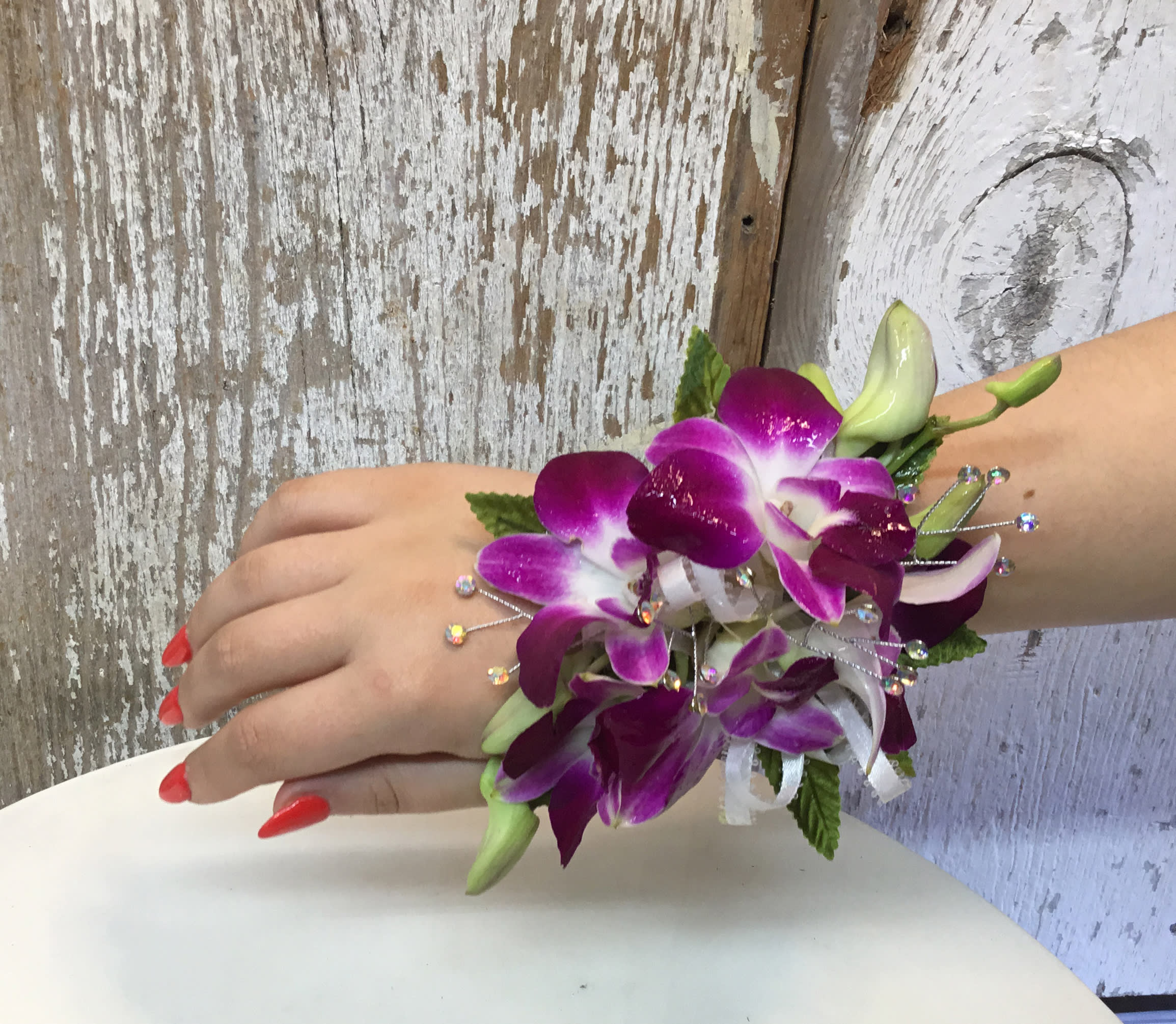 Orchid Corsage Orchid Corsage - Blue, Purple or White Orchid Corsage