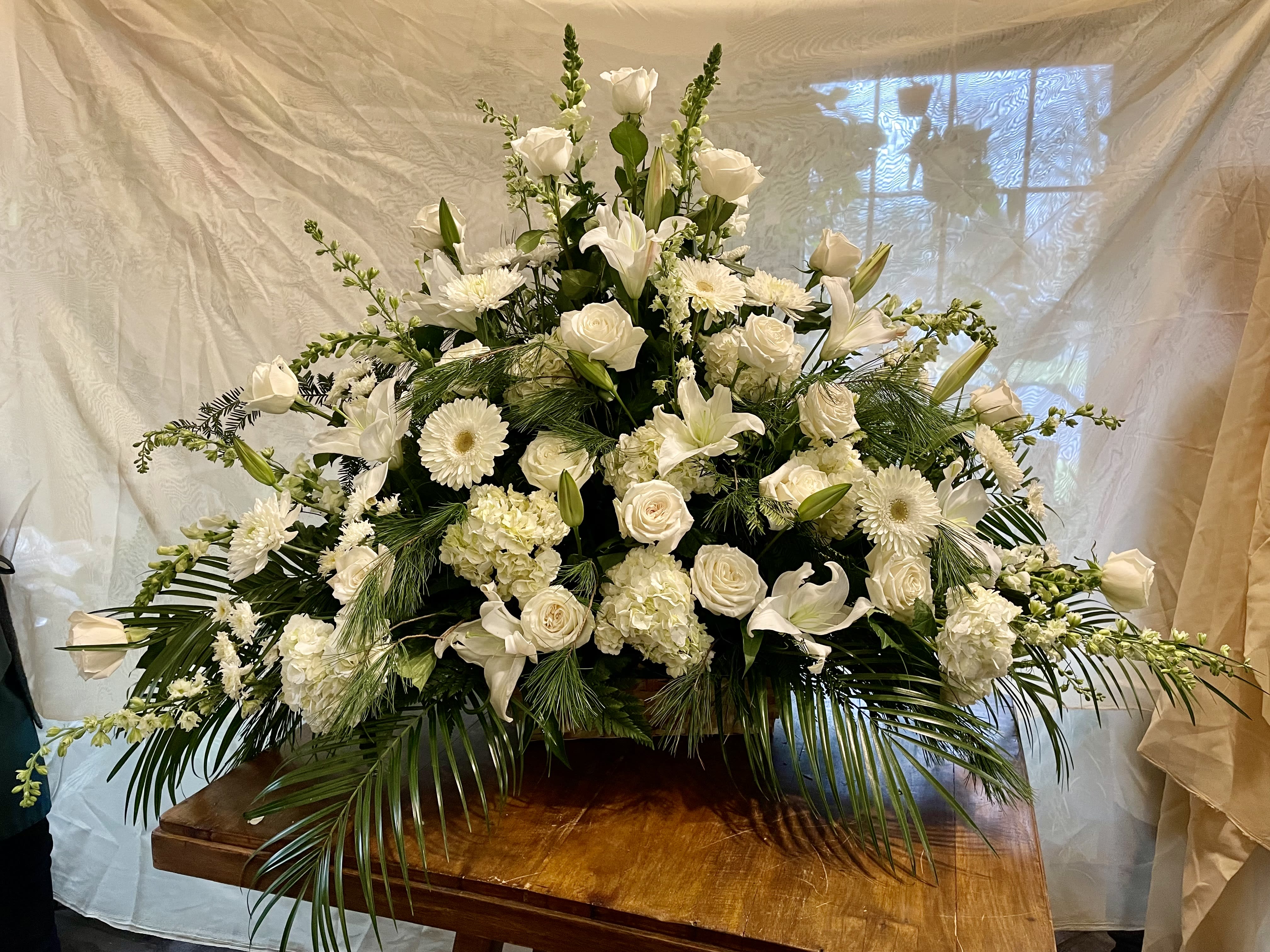 White Sympathy Basketby The Flower Shoppe