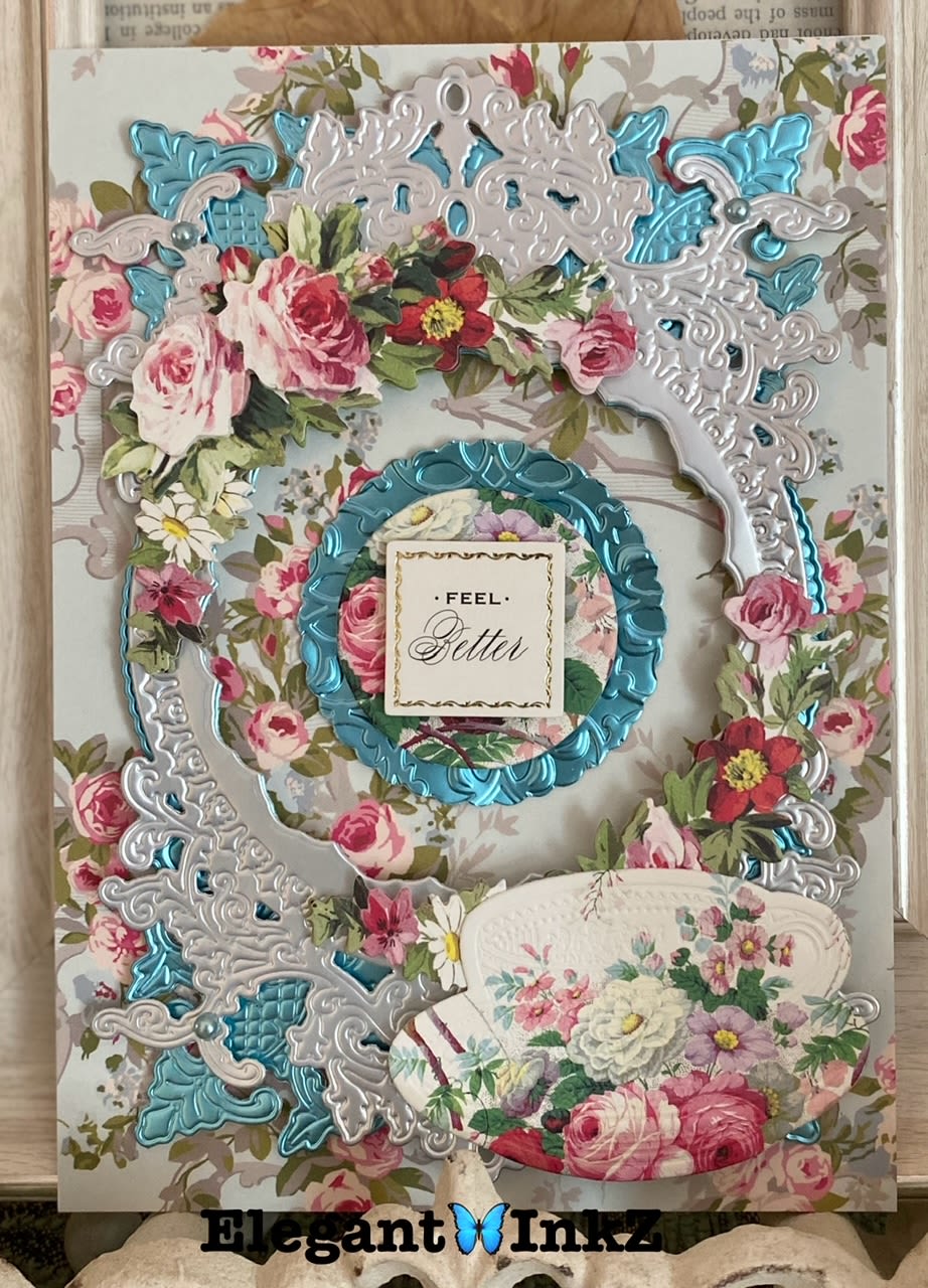 Custom one of a kind Feel Better card - All of these cards are handmade no two are the same a perfect addition to any flower arrangement order! &lt;3  check our other listings for other specific events 