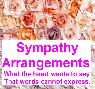 Sympathy Arrangments Sympathy Arrangments - We can help you express your deepest sympathies at a time that words are in short supply. Whether as a sympathy arrangement in the home or a funeral arrangement at the church or funeral home, our talented designers can translate your sentiments into a beautiful work of art.