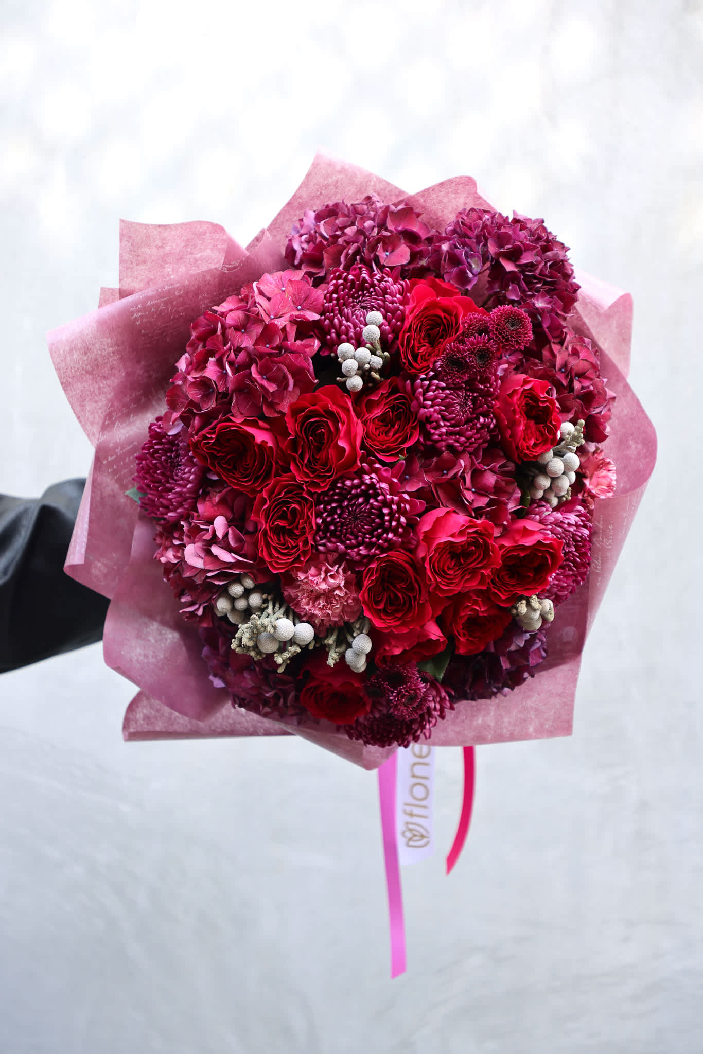 Red Passion Red Passion - A mix of premium roses and premium hydrangeas with some spring flowers