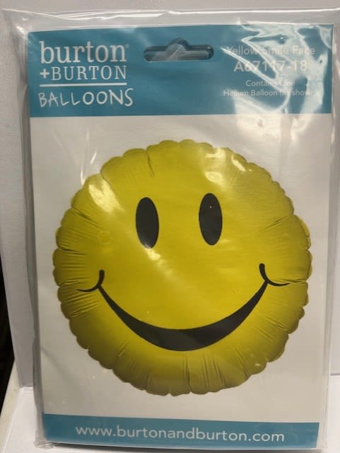 Smiley Face Helium Balloon Smiley Face Helium Balloon - Great for any occasion to make someone smile! FOIL WEIGHT NOT INCLUDED!