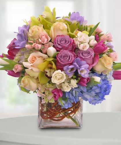 Meet me in a French Garden  - This all-around arrangement is a visual symphony, a medley of nature's finest elements that captivate and enchant. Perfect for any occasion or no occasion at all, it's a gift that transcends the ordinary, destined to be proudly displayed and admired by all who encounter its rustic allure. Bring the spirit of a country garden into their space, and let the beauty of these blossoms inspire lasting joy. 