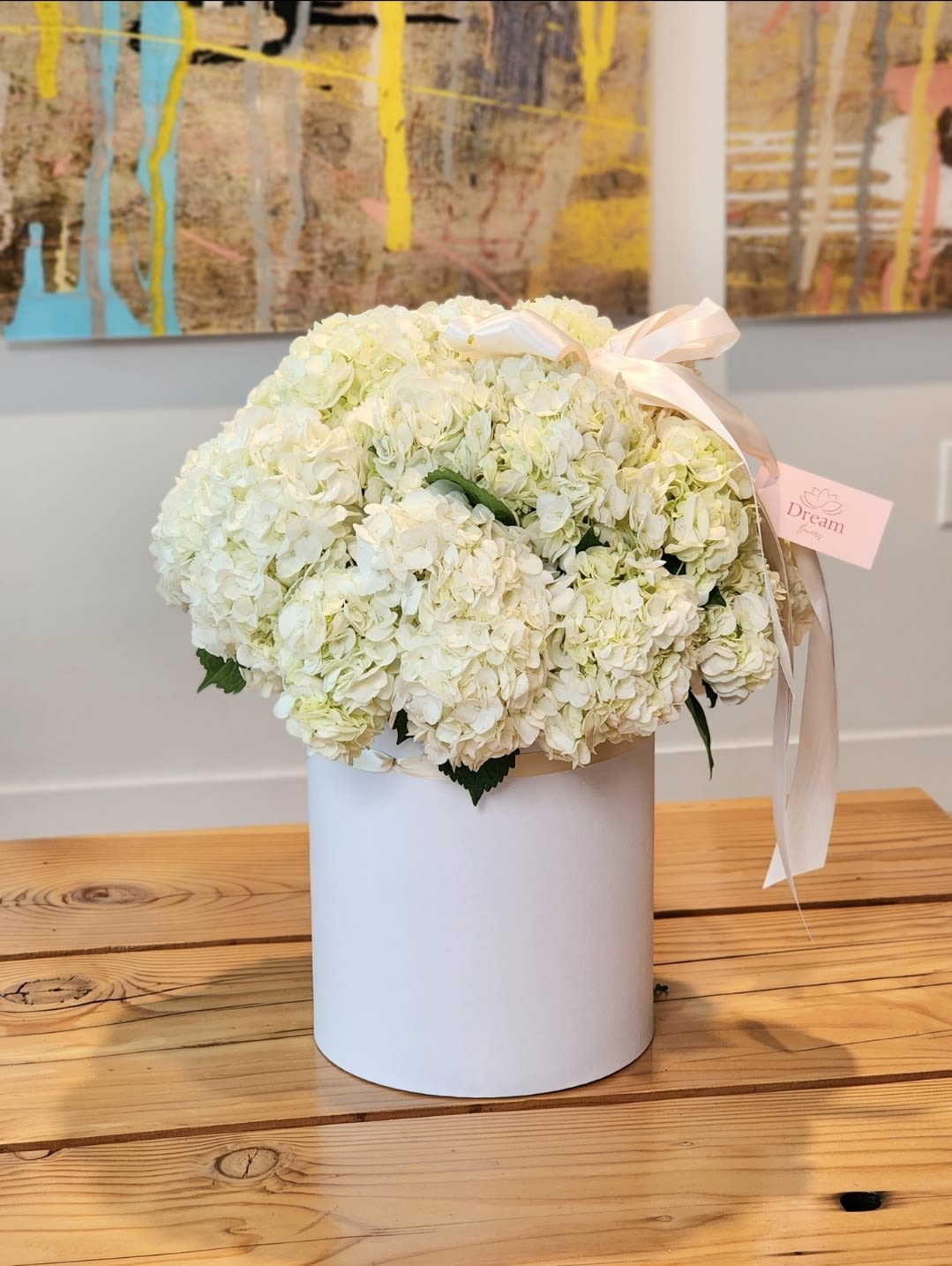 White Blooms  - If you want to express your most tender feelings, then, by the way, a bouquet of white hydrangeas is perfect. Such a bouquet will be the best decoration for any holiday and room, office.   Disclaimer: IMAGES PROVIDED ARE ALL IN DELUXE SIZE 
