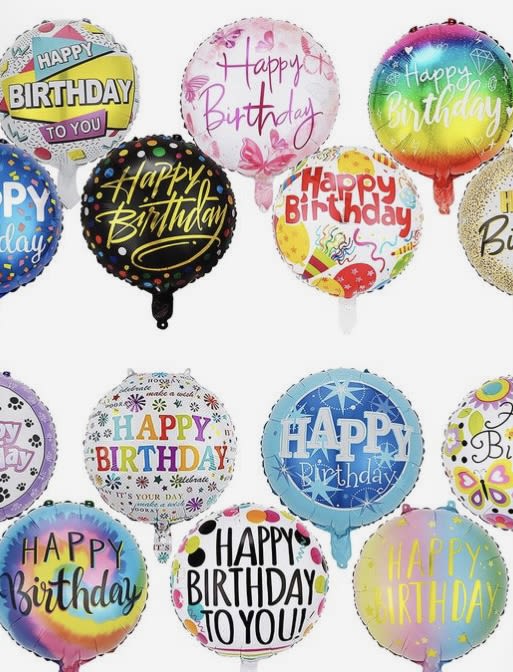 18” Mylar balloon  - Any occasion mylars  Birthday , baby , get well, congratulations, I love you,