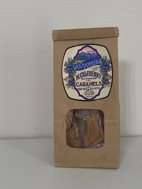 Delicious Wyoming Huckleberry Caramels - 6.2oz bag