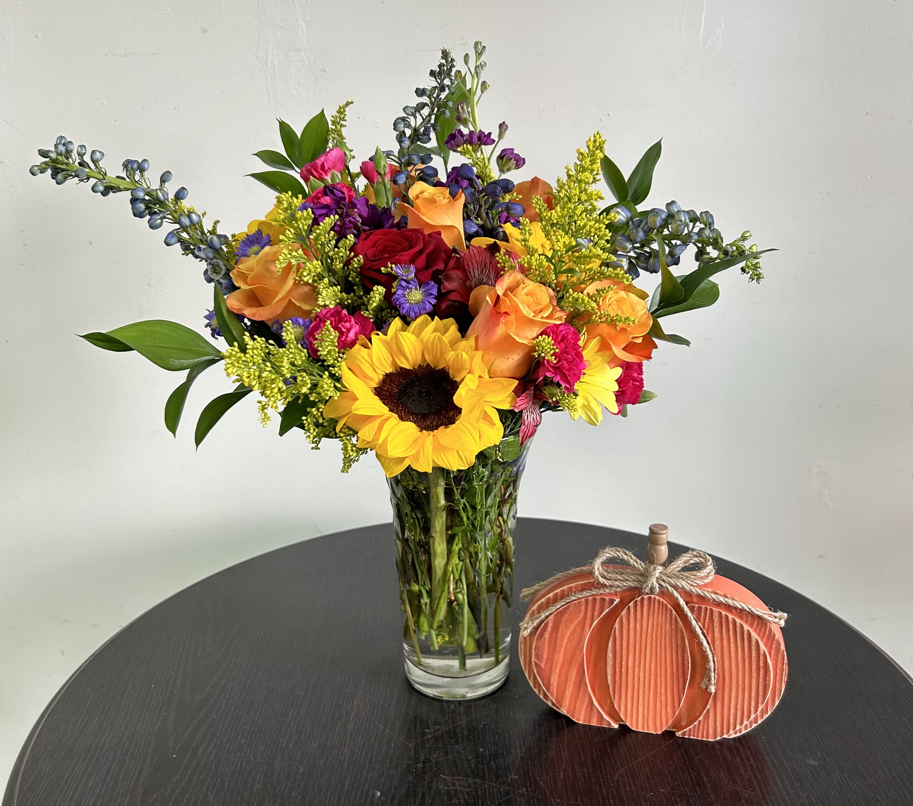 Elegance Sunflower Arrangement Elegance Sunflower Arrangement - Adding a touch of fall elegance to your dining table or entryway