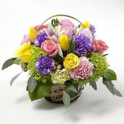 Spring basket Spring basket - basket arrangement with spring mix