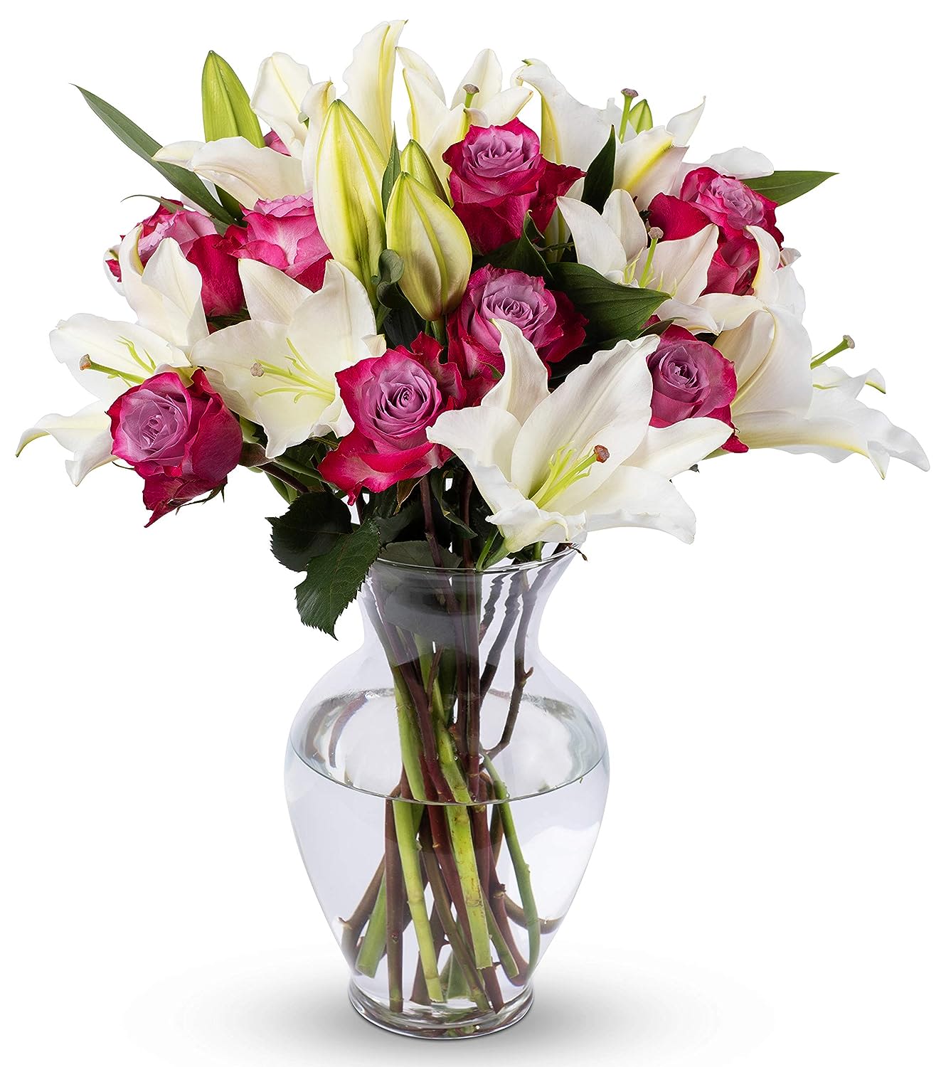 This Bud's For You Bouquet - This Bud's For You Bouquet says it all, a blend of pinks and white flowers arranged in a clear vase.