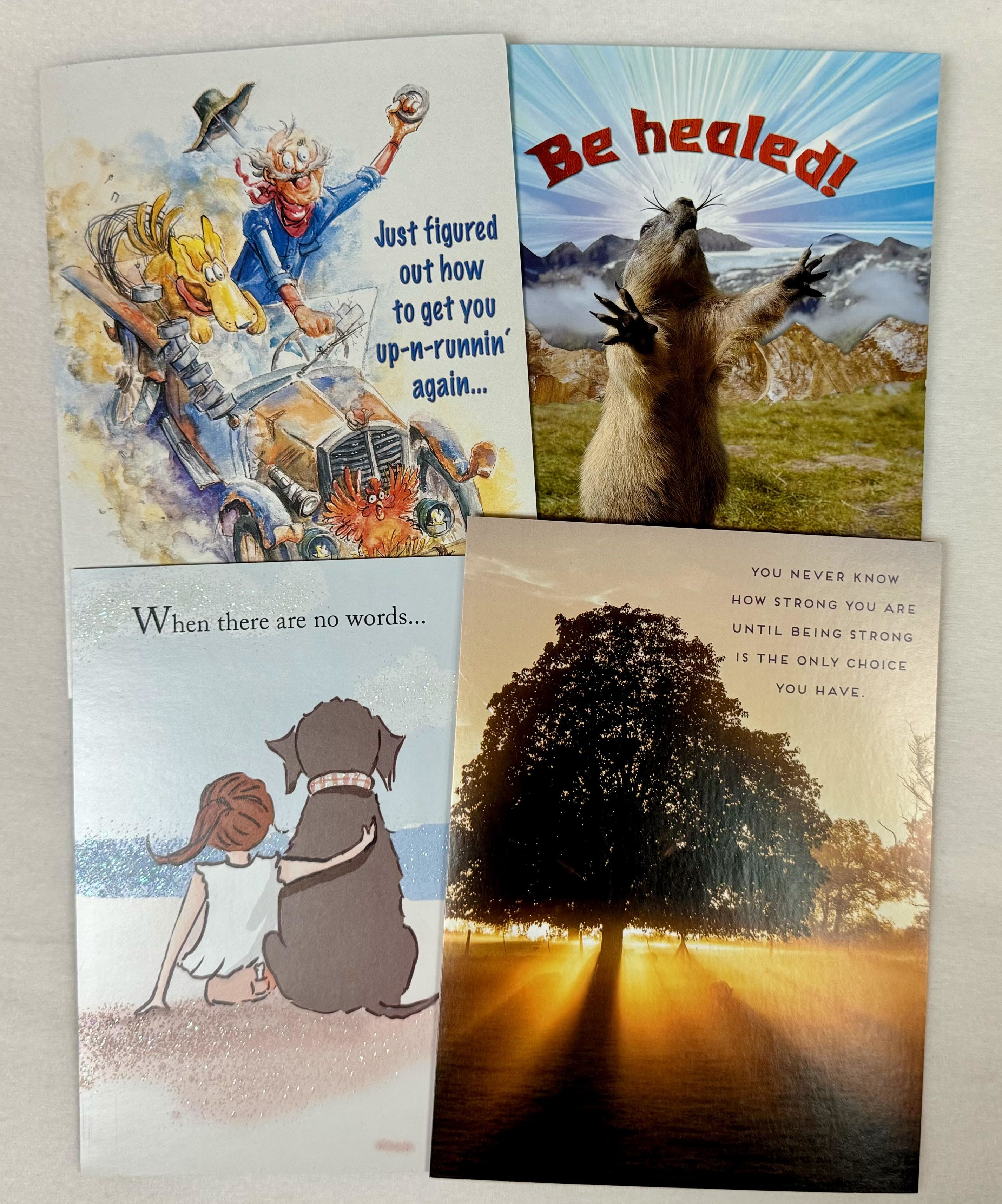 Leanin' Tree Get Well Cards Leanin' Tree Get Well Cards - A selection of get well cards for all. Let us know what type of get well card you are looking for and we will do our best to select the correct oe.