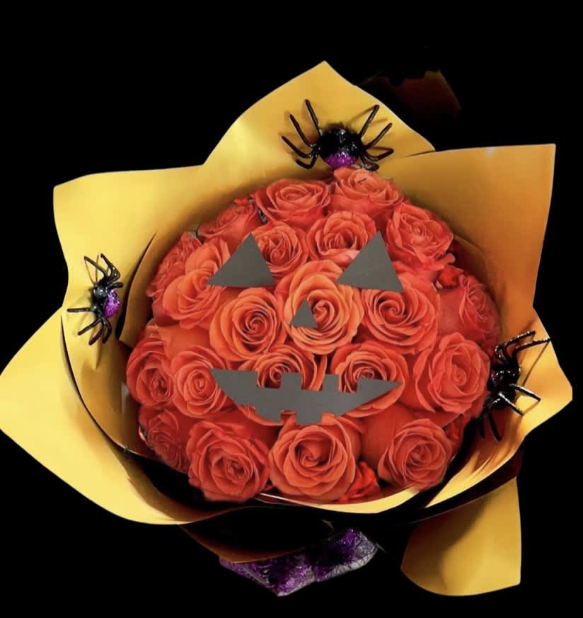 24 Rose Pumpkin Wrapped Bouquet in Surprise, AZ Infinity Floral Designs