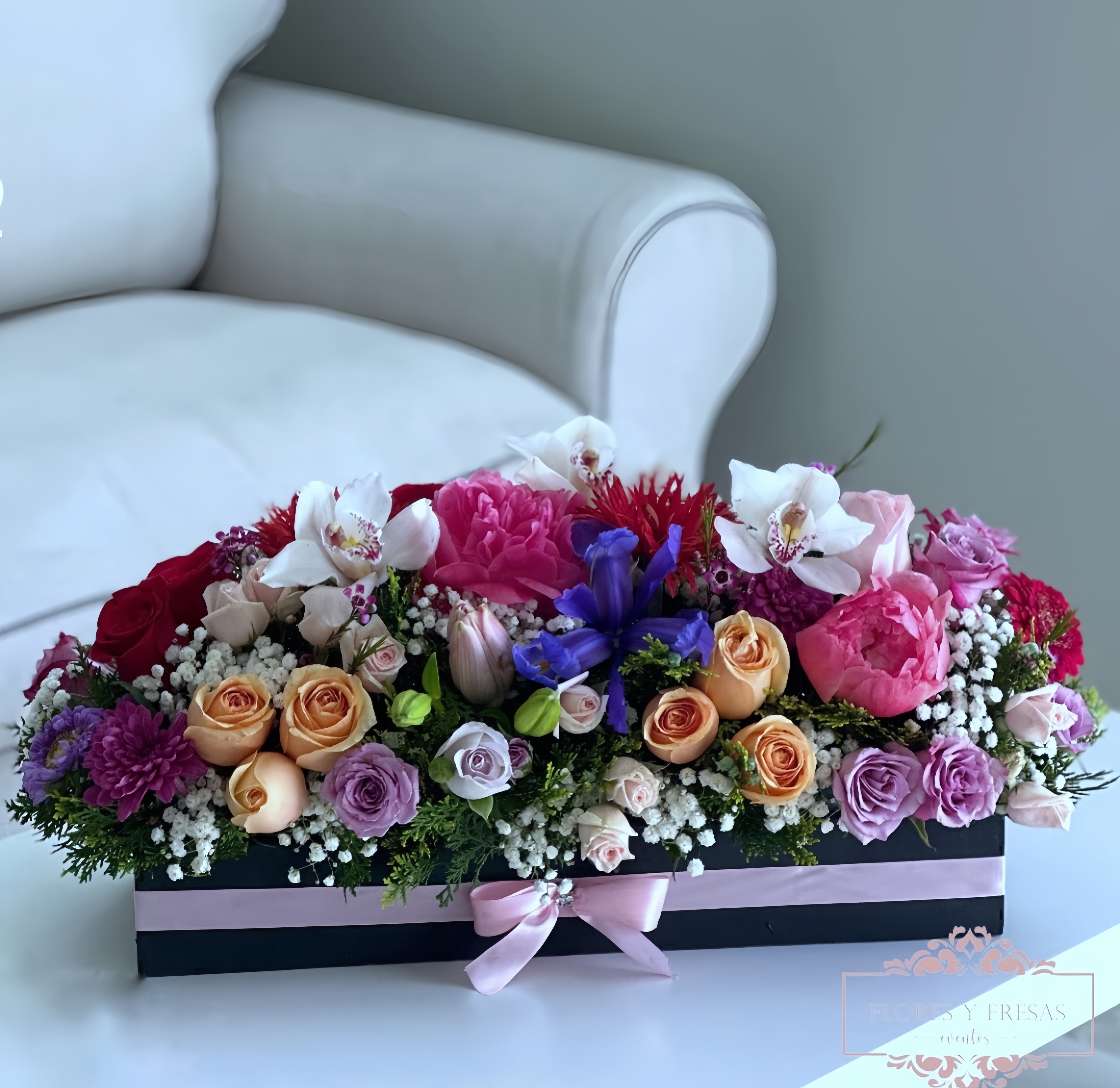 rainbow garden rainbow garden - rainbow garden is a mixture of fresh flowers that make a perfect union to form this beautiful bouquet
