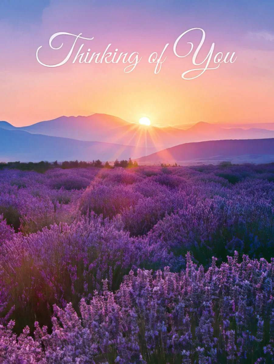Thinking of You Card - Beautiful card to send to let someone know that you are thinking about them. Envelope included. Size: 5 1/2&quot; x 7 1/4&quot;.