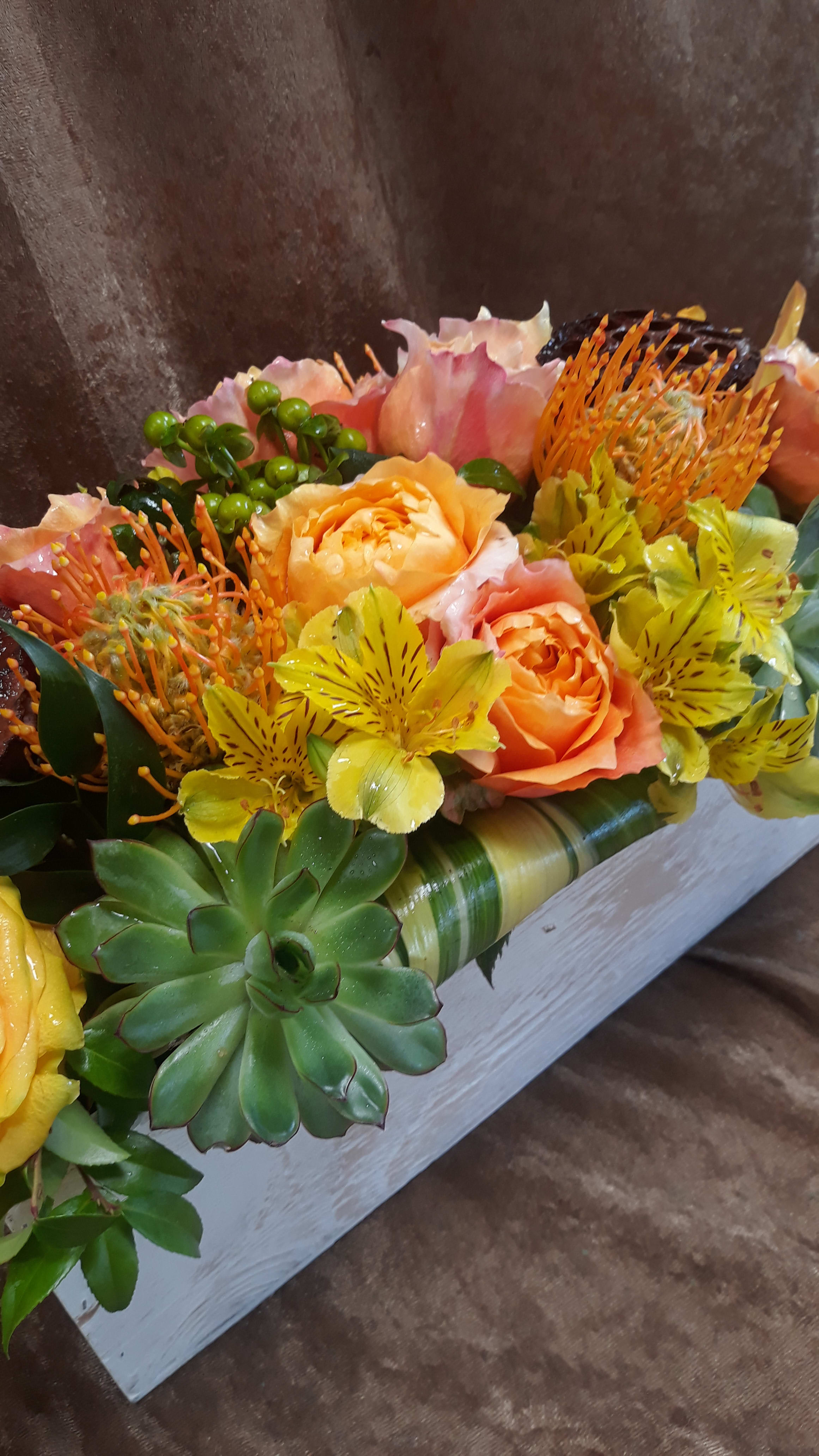 Modern box - A box of seasonal greens with a modern flair